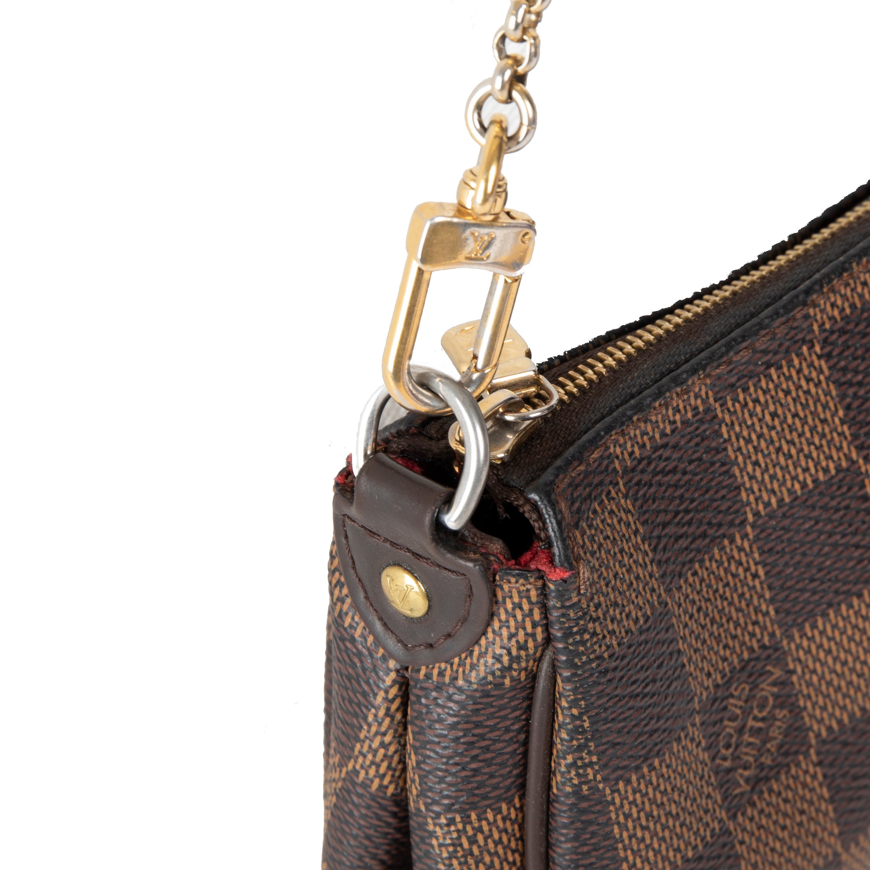 Louis Vuitton Damier Ebene Eva Clutch w/ Strap