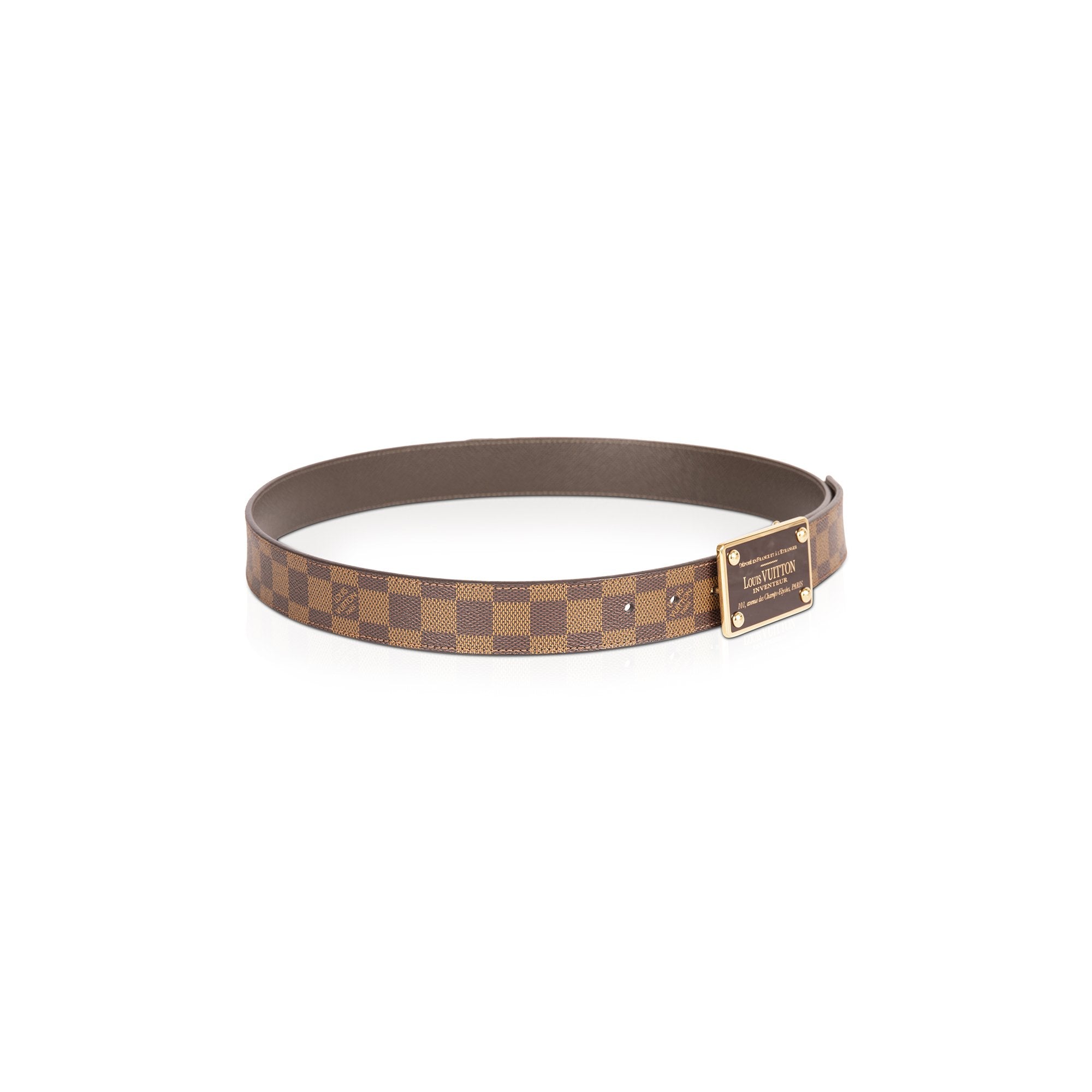Louis Vuitton Damier Ebene Inventeur Reversible 35MM Belt