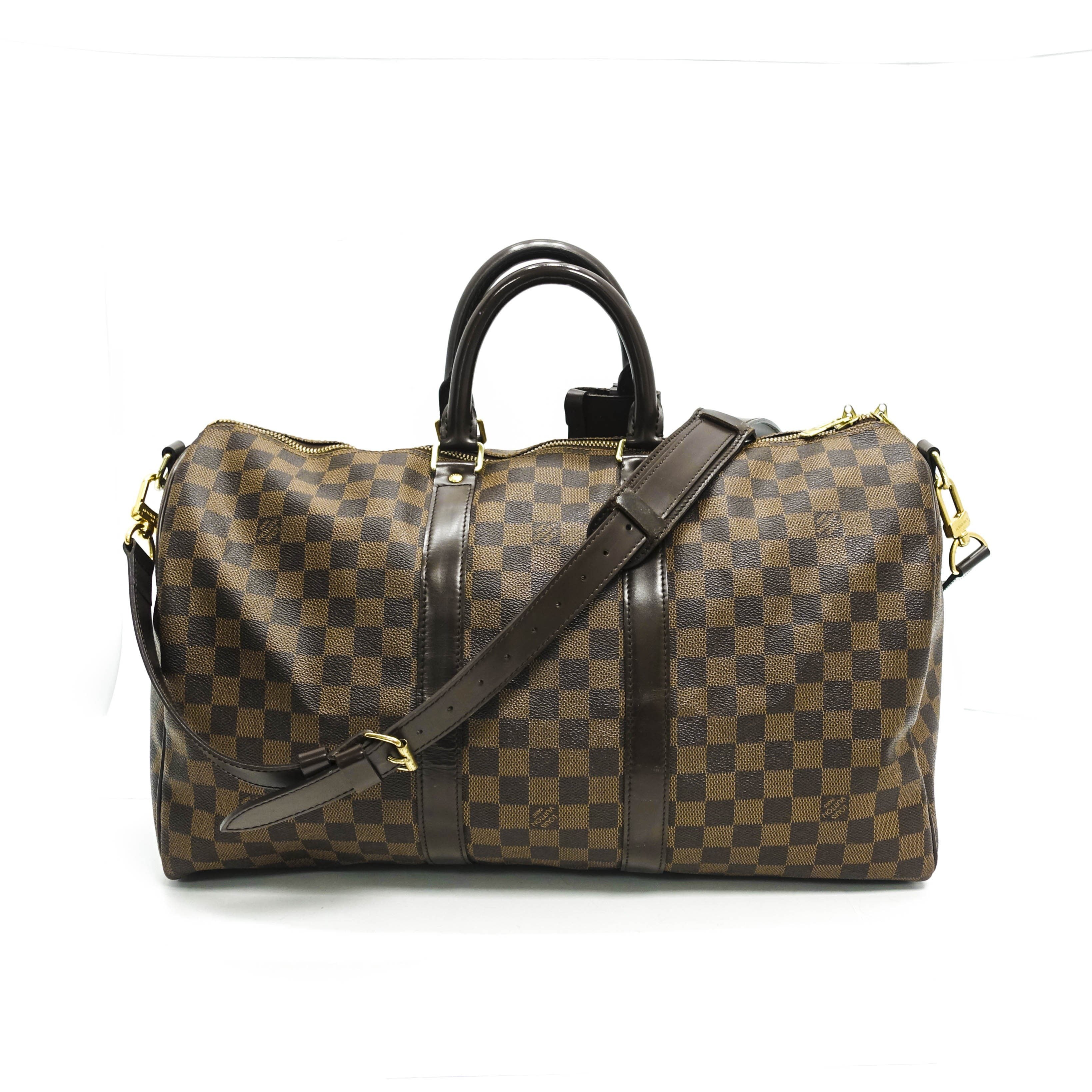 Louis Vuitton Damier Ebene Keepall Bandouliere 45