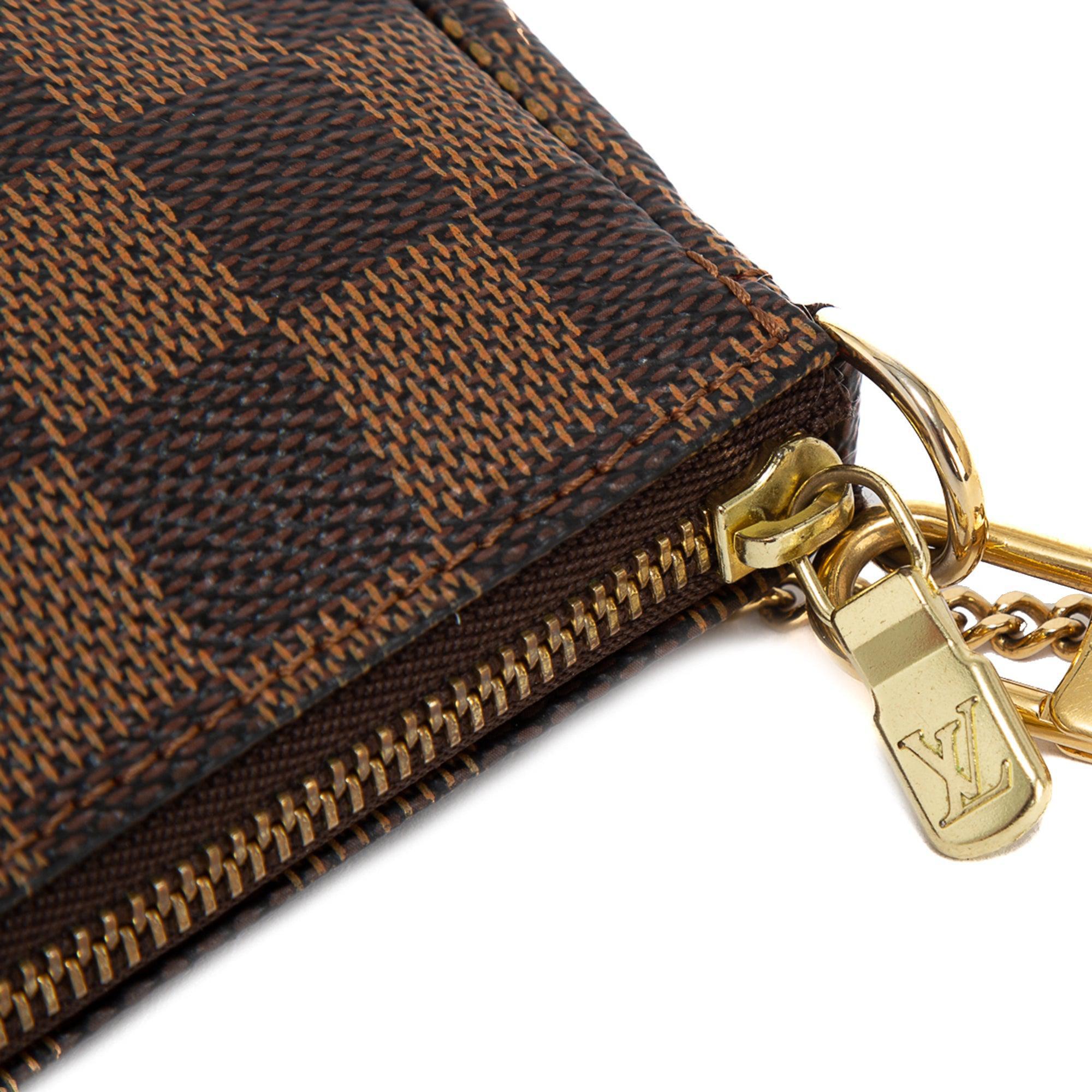 Louis Vuitton Damier Ebene Mini Pochette Accessories w/ Box