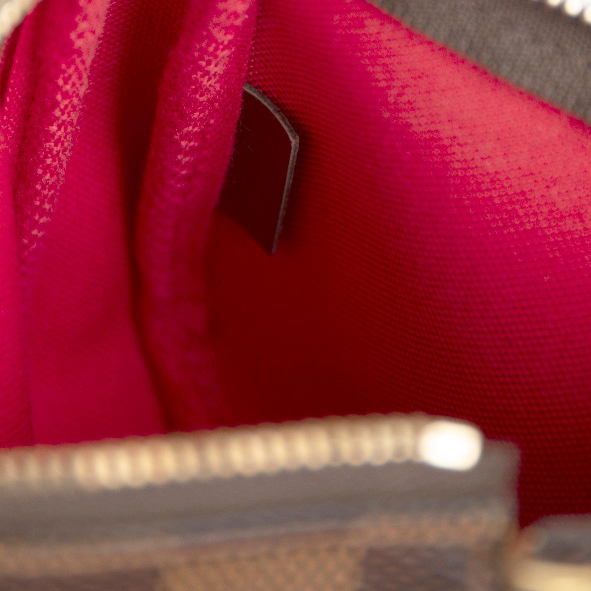 Louis Vuitton Damier Ebene Mini Pochette Accessories w/ Receipt