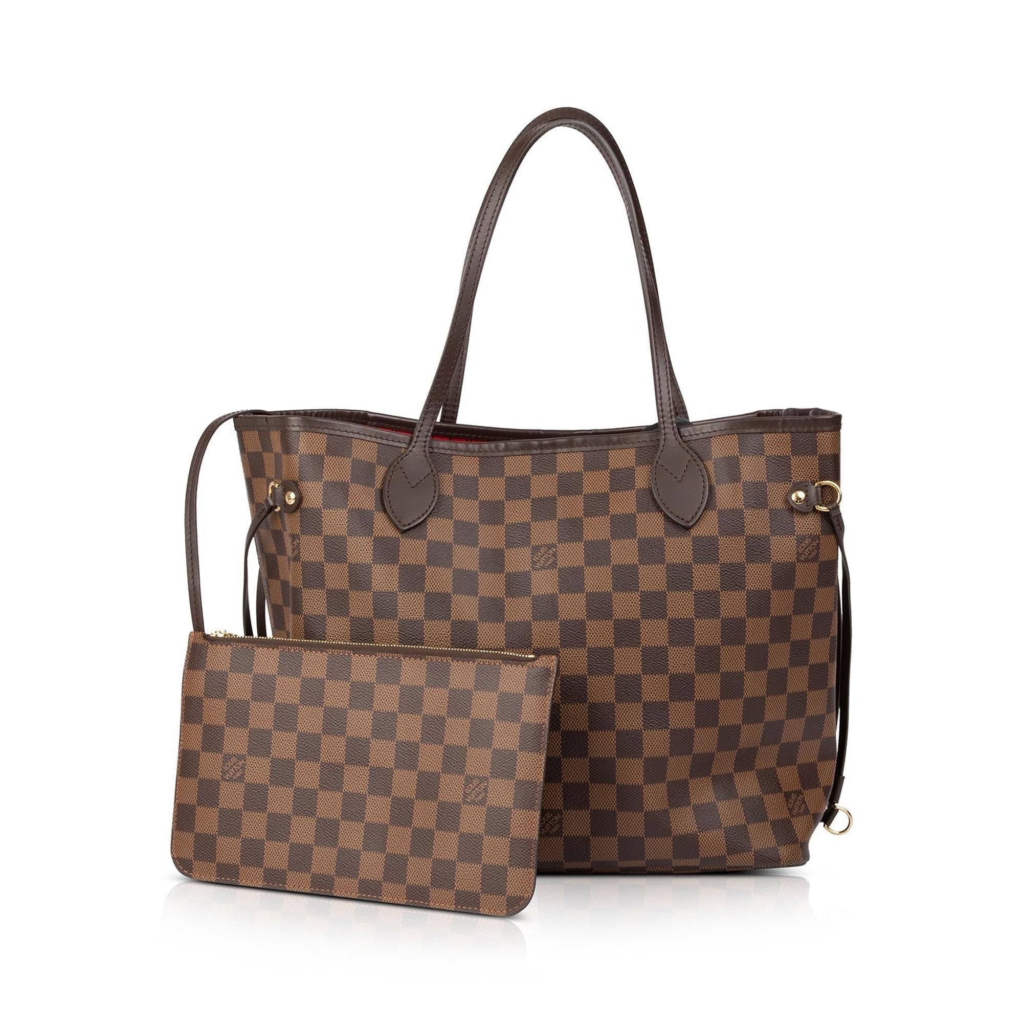 Louis Vuitton Damier Ebene Neverfull MM w/ Pouch