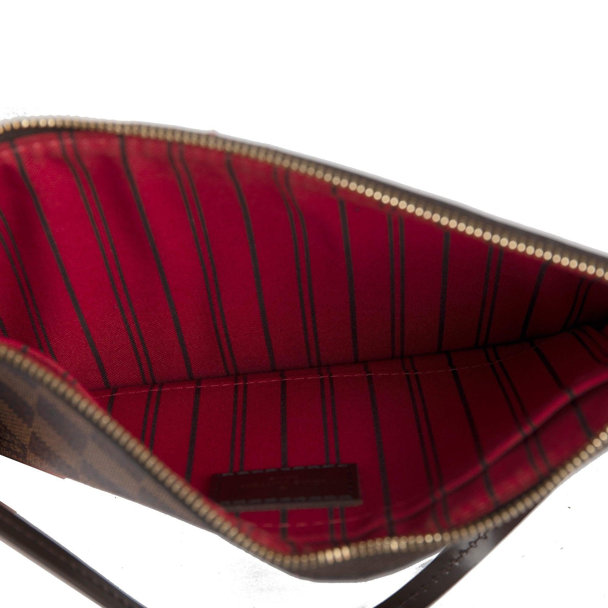 Louis Vuitton Damier Ebene Neverfull Pochette