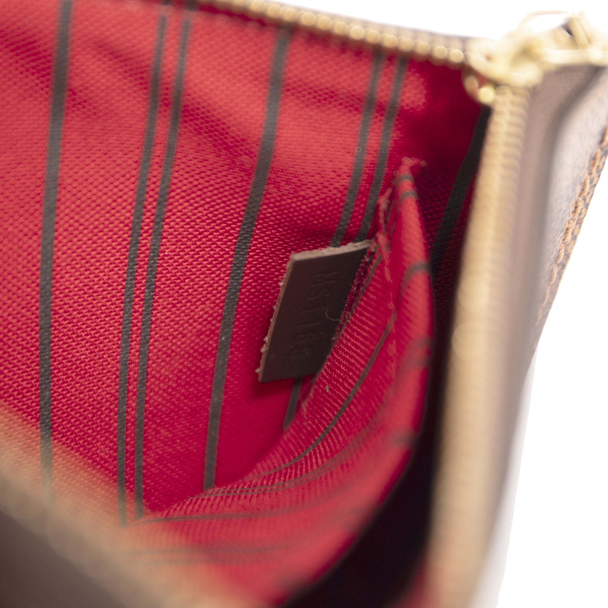 Louis Vuitton Damier Ebene Neverfull Pochette PM