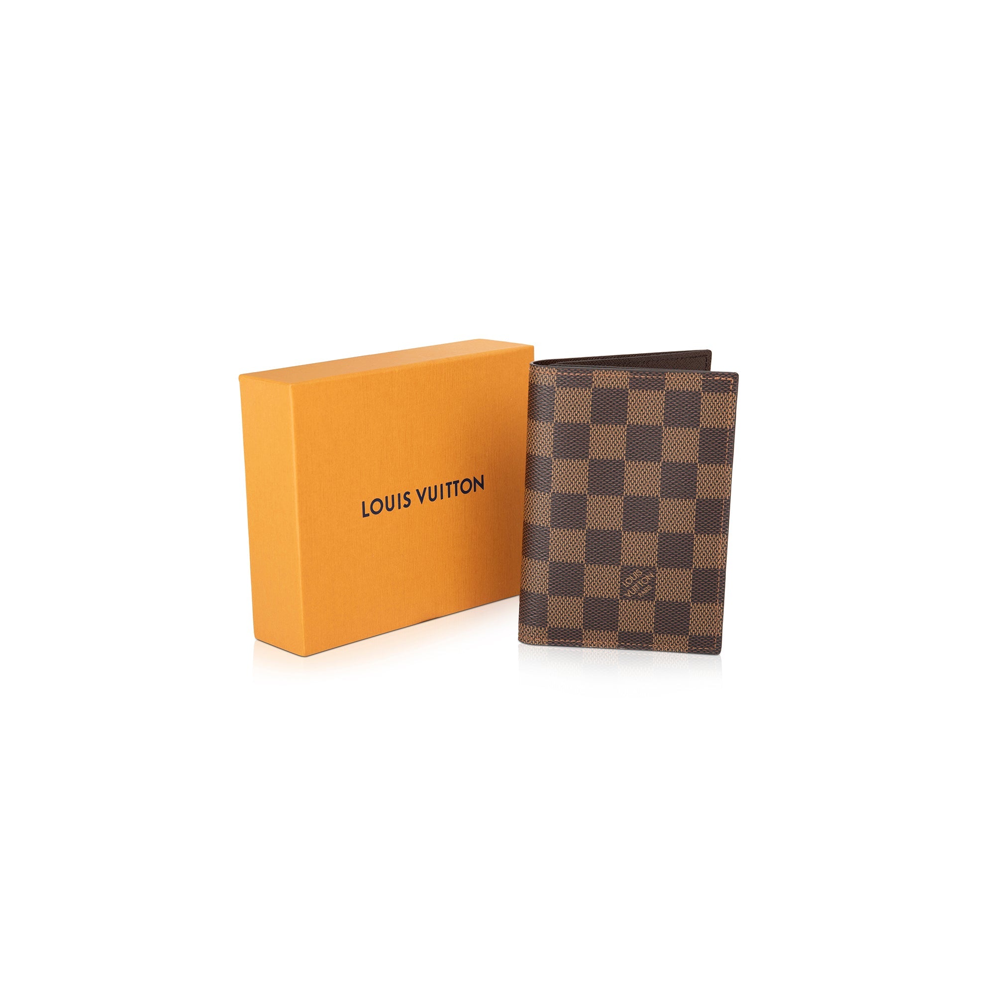 Louis Vuitton Damier Ebene Passport Cover w/ Box & Receipt