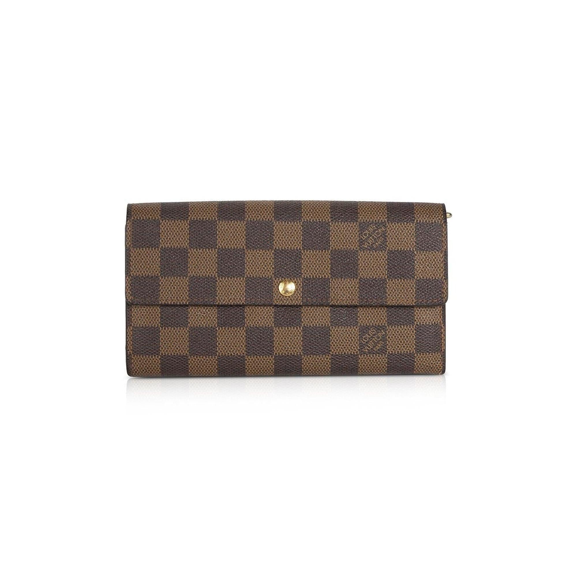Louis Vuitton Damier Ebene Sarah Wallet w/ Box