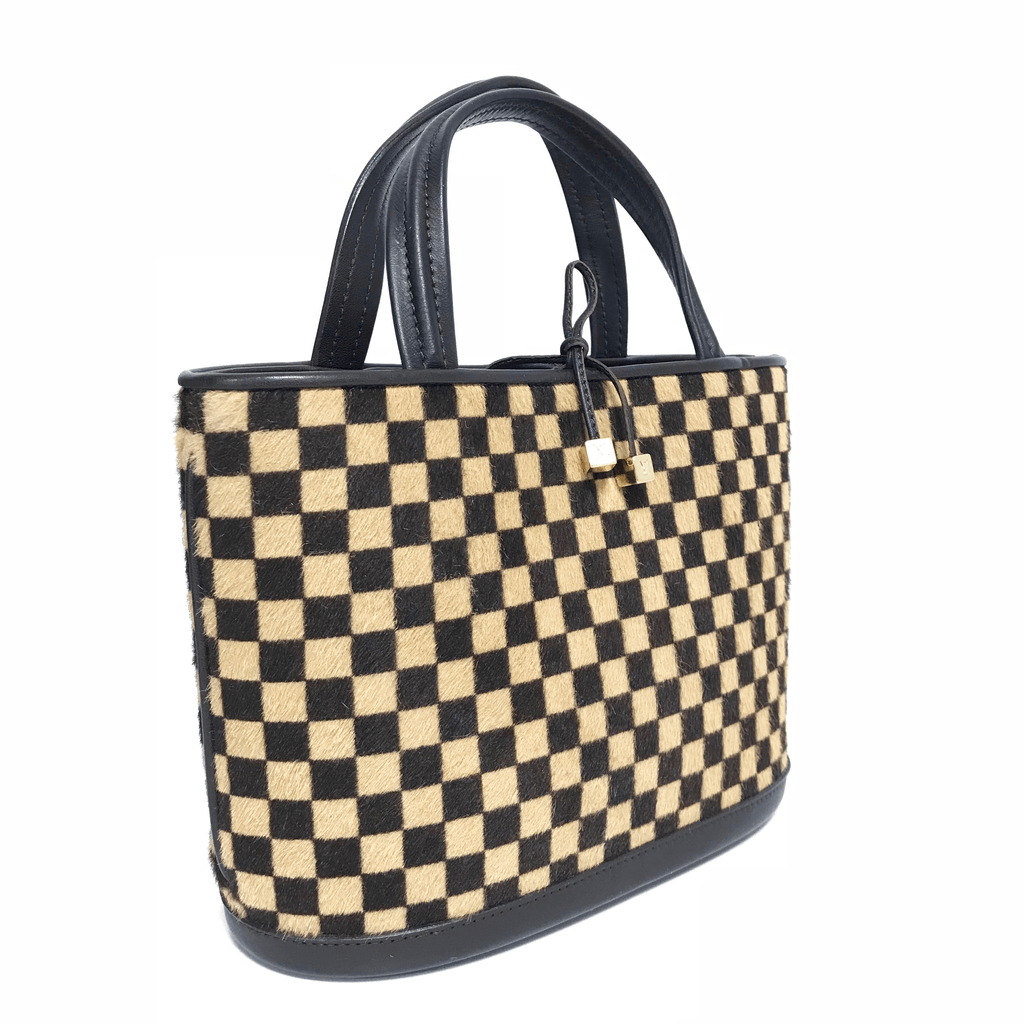 Louis Vuitton Damier Ebene Sauvage Pony Hair Impala Handbag