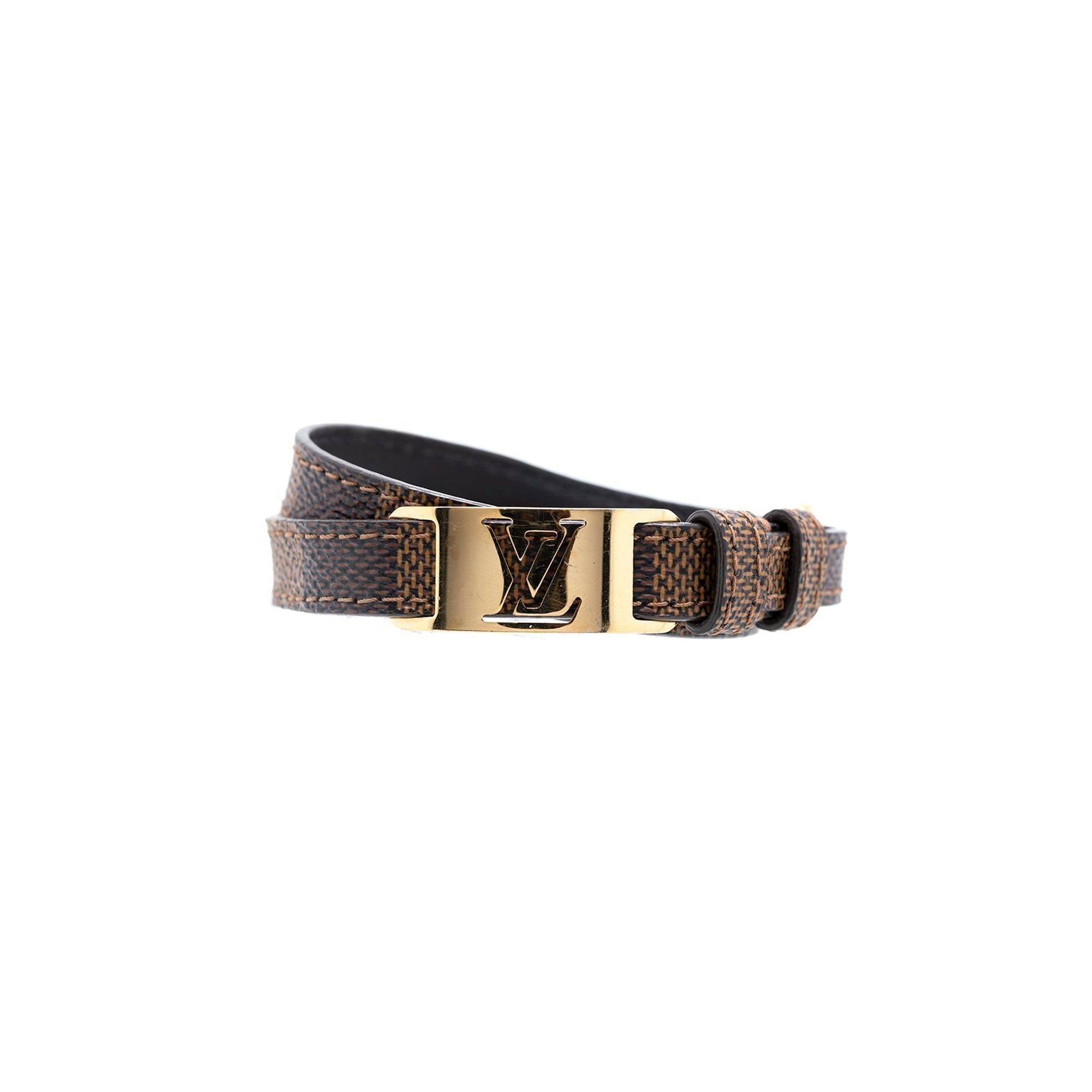 Louis Vuitton Damier Ebene Sign It Bracelet w/ Box