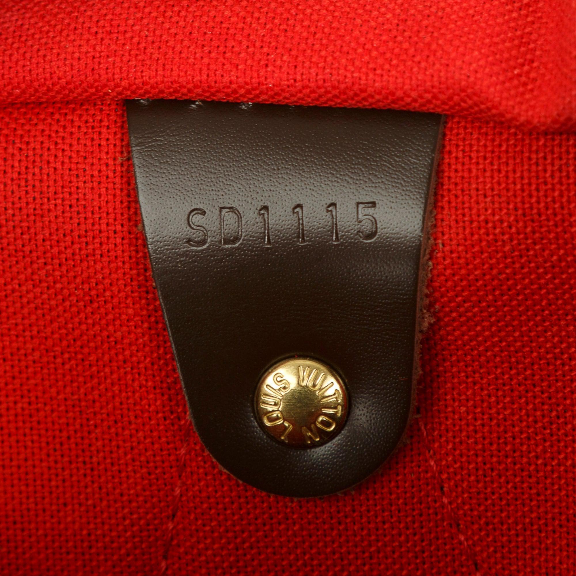 Louis Vuitton Damier Ebene Speedy 30 w/ Box & Receipt