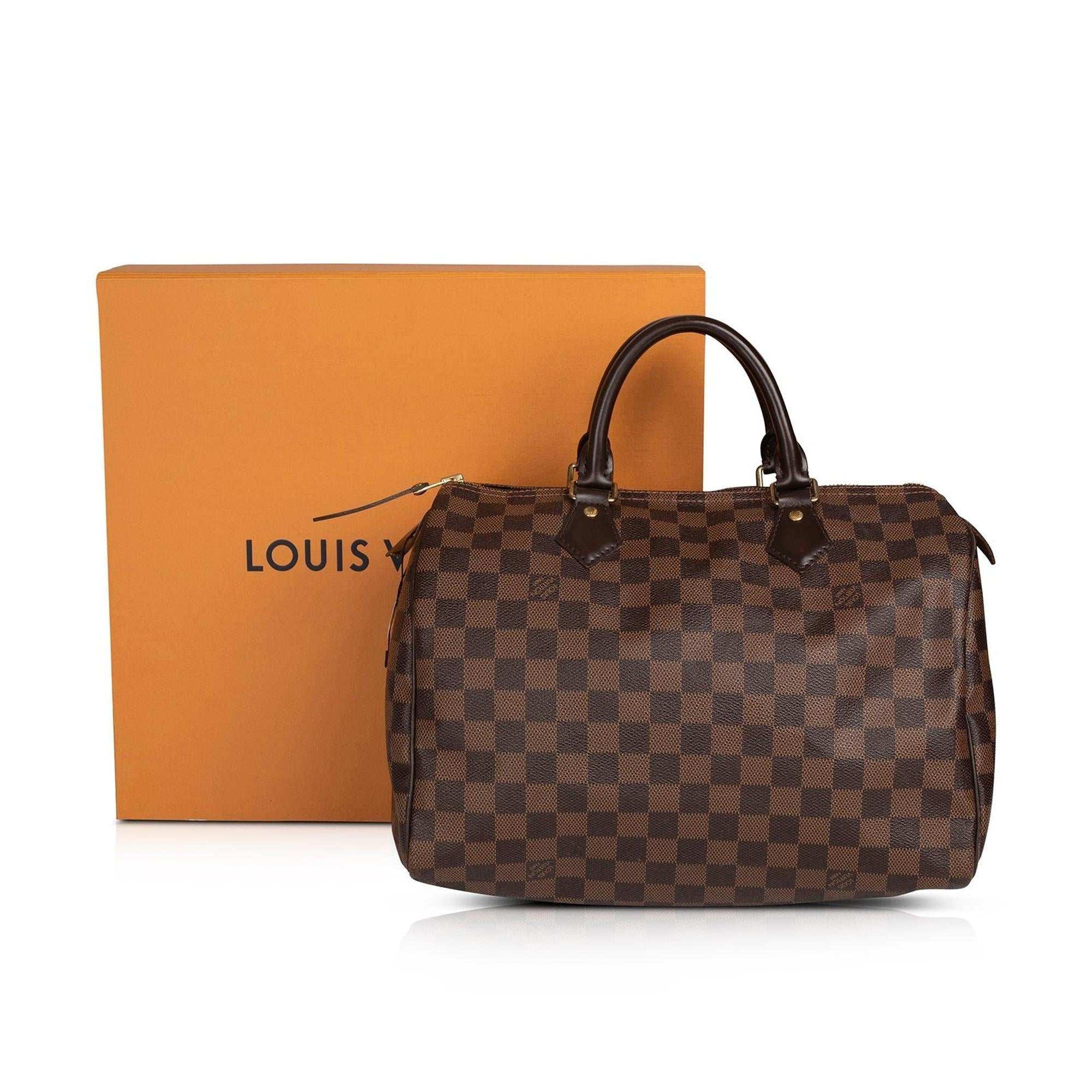 Louis Vuitton Damier Ebene Speedy 30 w/ Box & Receipt