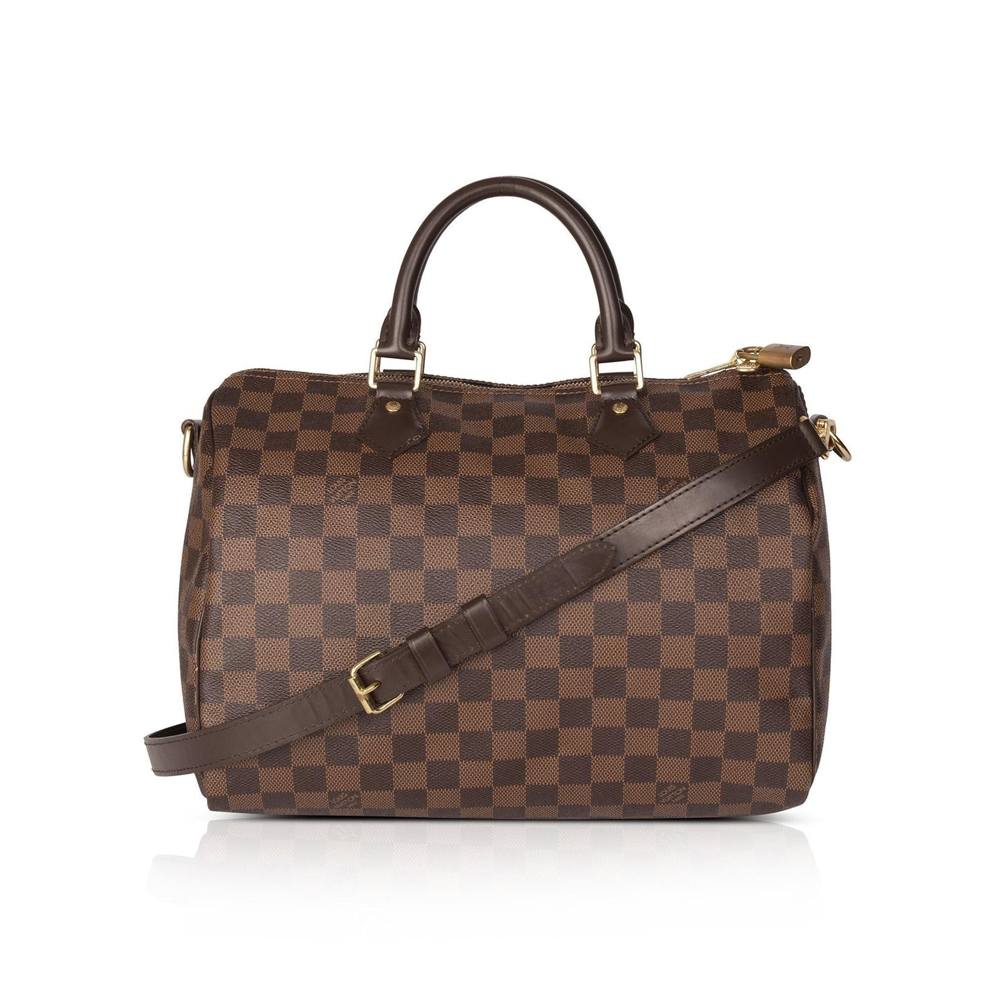 Louis Vuitton Damier Ebene Speedy Bandouliere 30 w/ Box