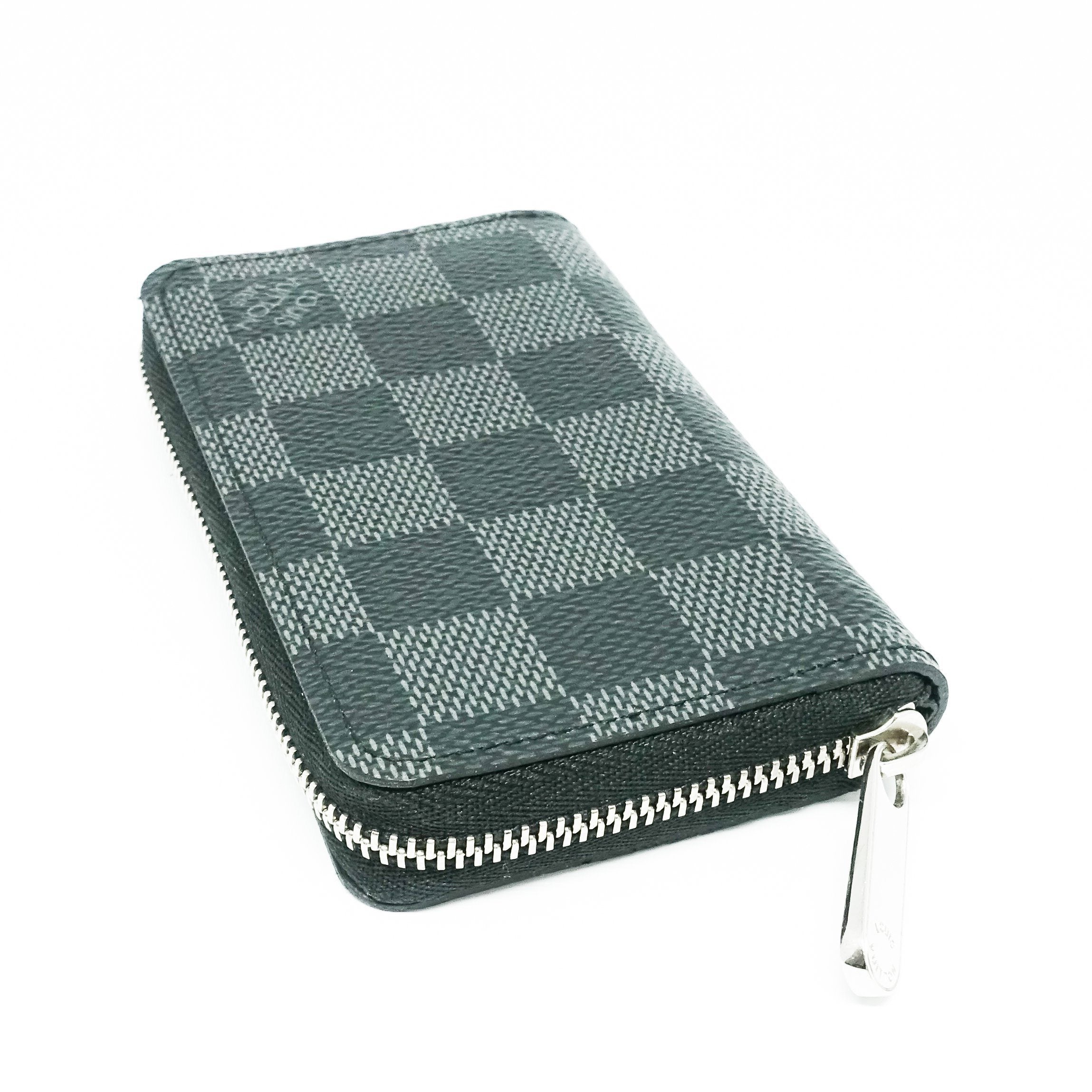 Louis Vuitton Damier Graphite Zippy Coin Purse Vertical