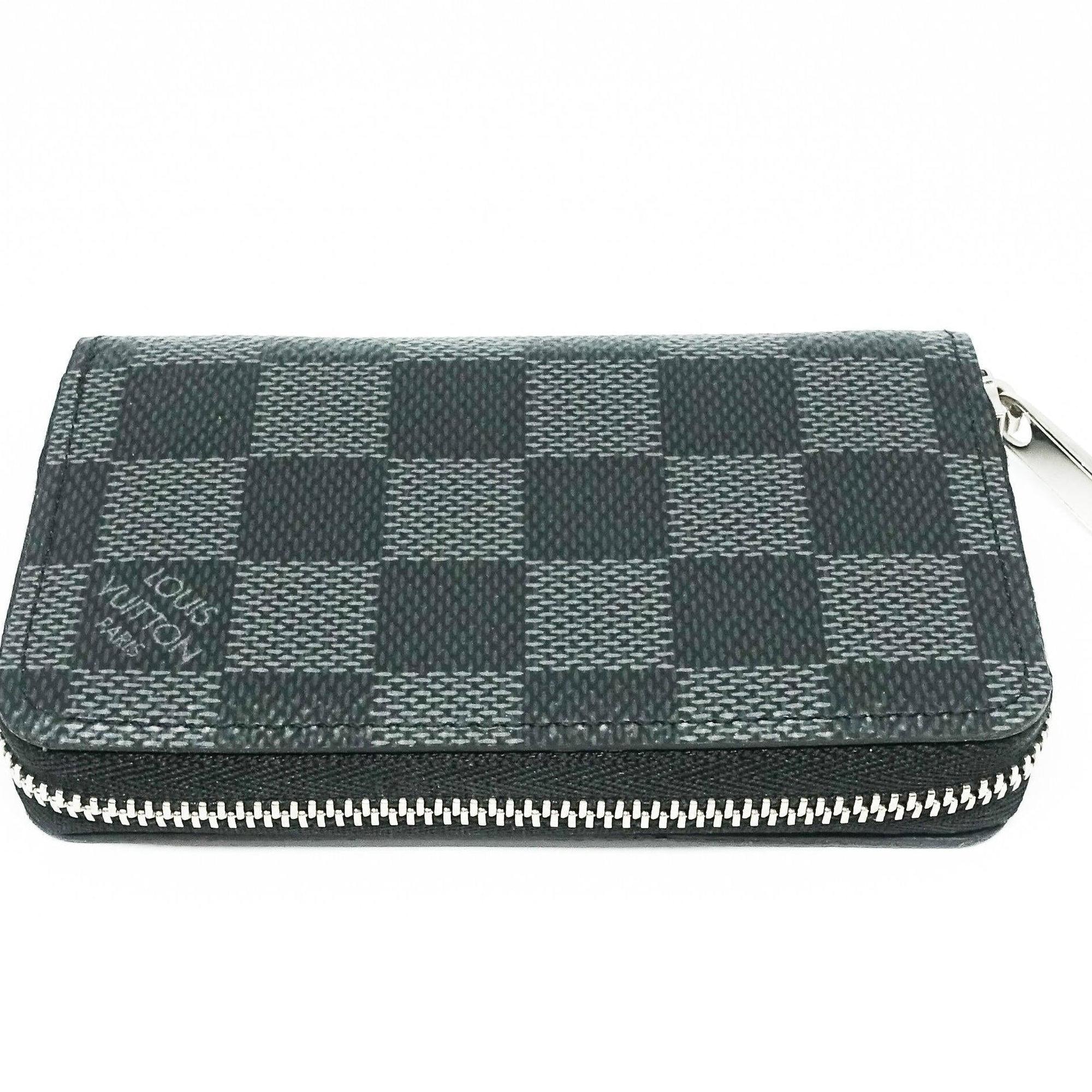 Louis Vuitton Damier Graphite Zippy Coin Purse Vertical