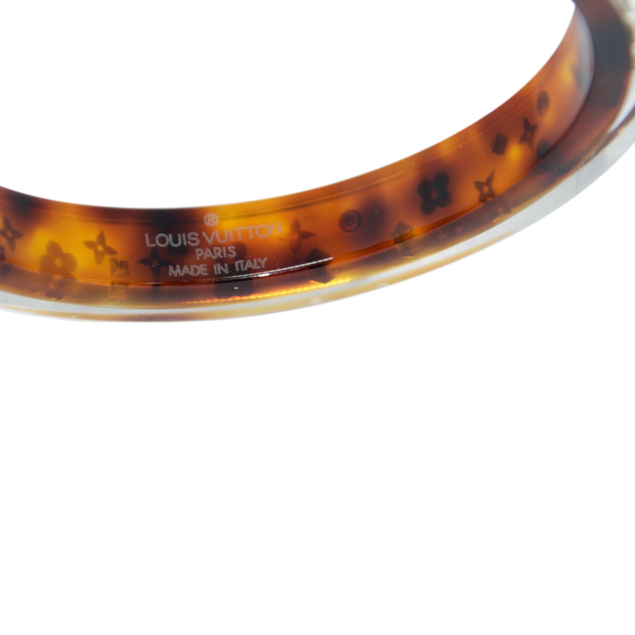 Louis Vuitton Ecaille Monogram Inclusion Art Deco Bracelet