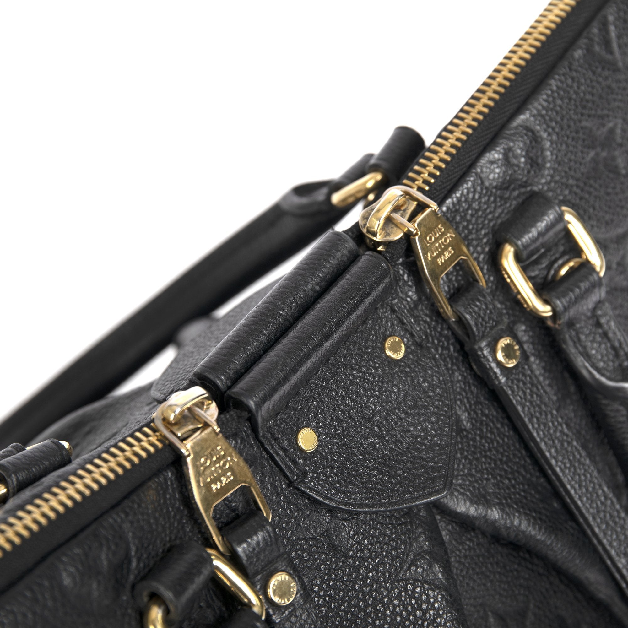 Louis Vuitton Black Monogram Empreinte Leather Mazarine PM Bag Louis Vuitton