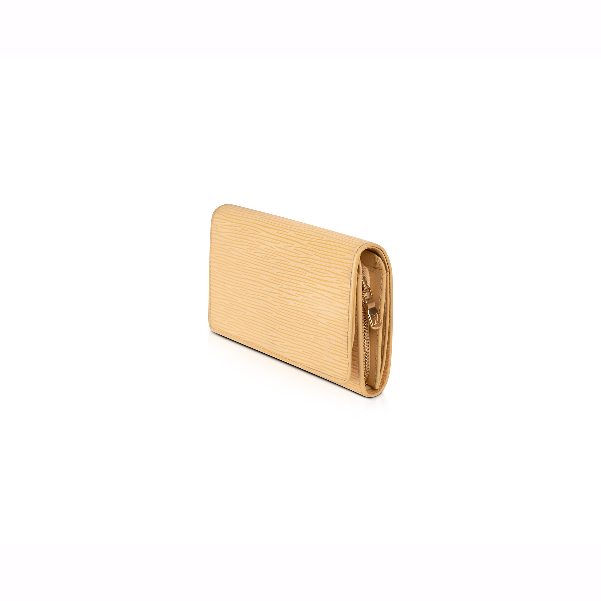Louis Vuitton Epi Leather Porte-Monnaie Tresor Wallet w/ Box