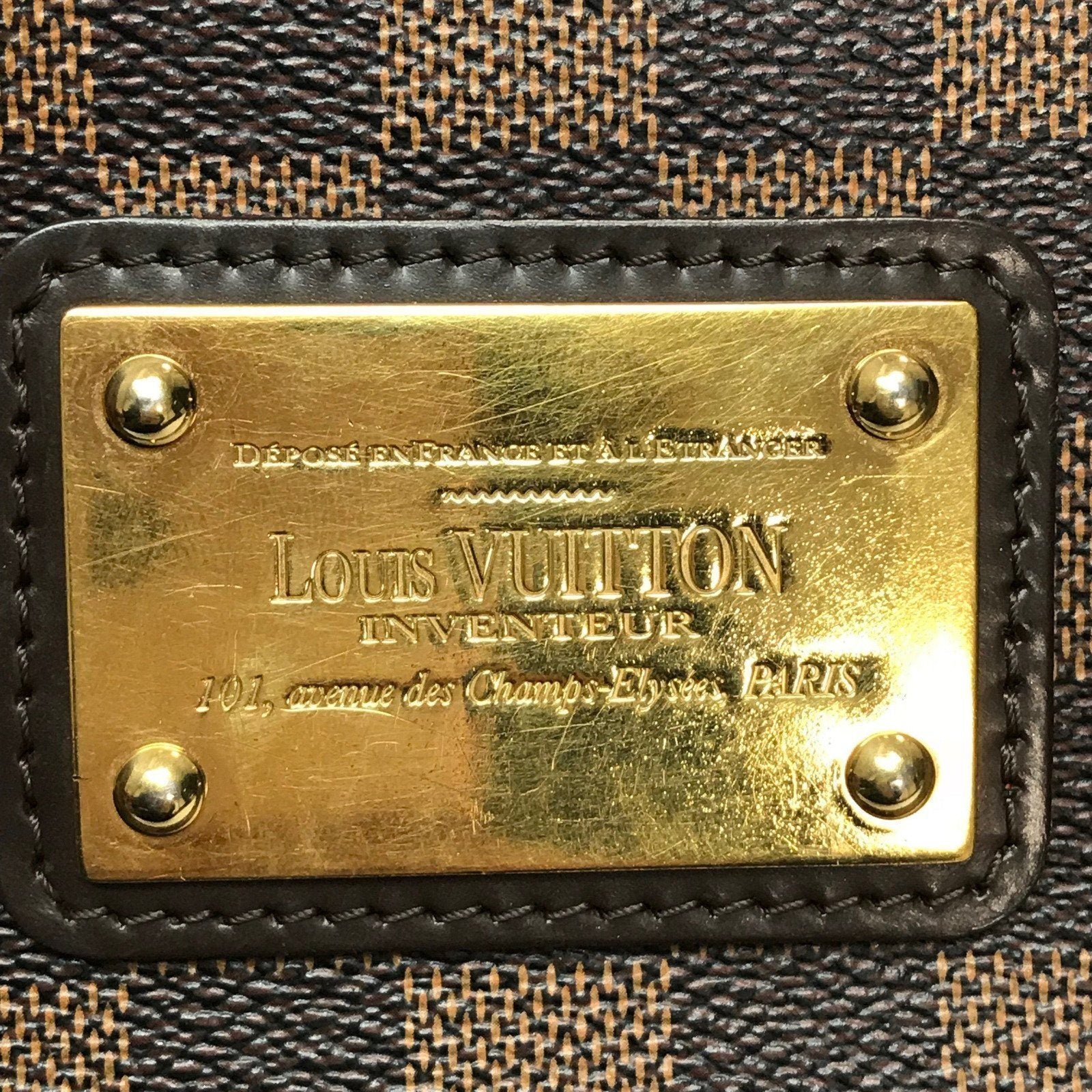 Louis Vuitton Eva Clutch Damier Ebene Handbag