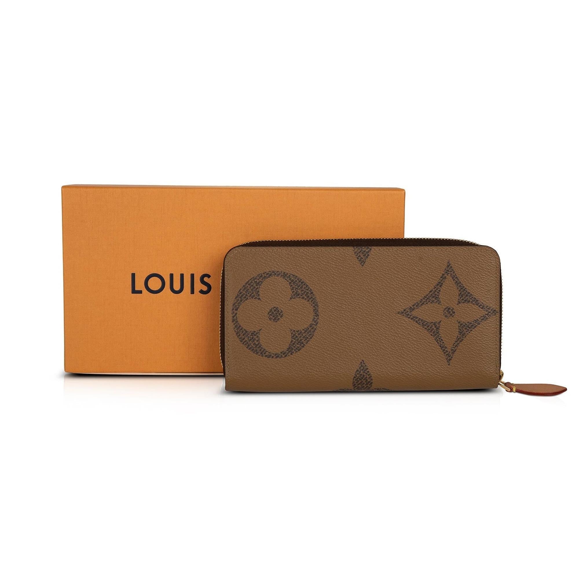 Louis Vuitton Giant Monogram Reverse Zippy Wallet w/ Box