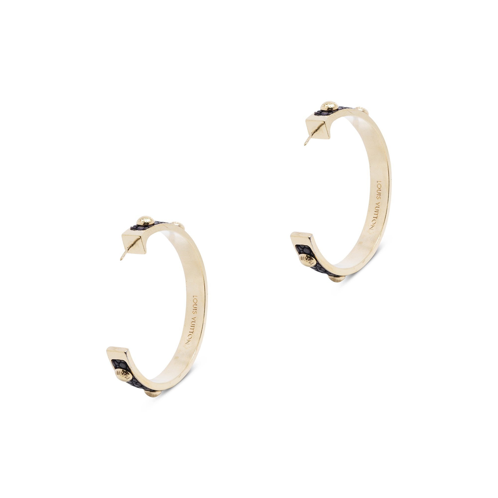 Louis Vuitton Gimme A Clue Stingray Hoop Earrings