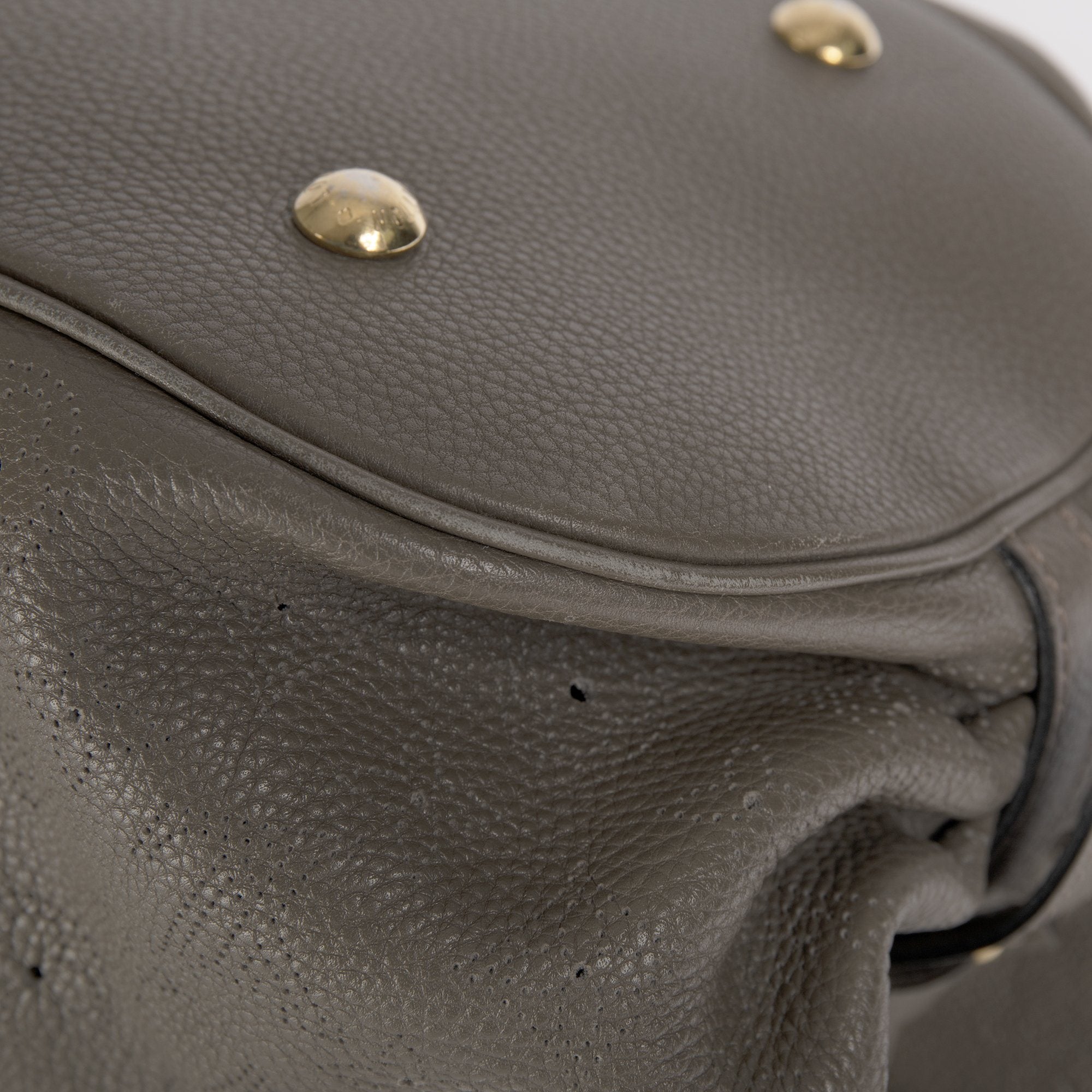 Louis Vuitton Grey Mahina XL Hobo