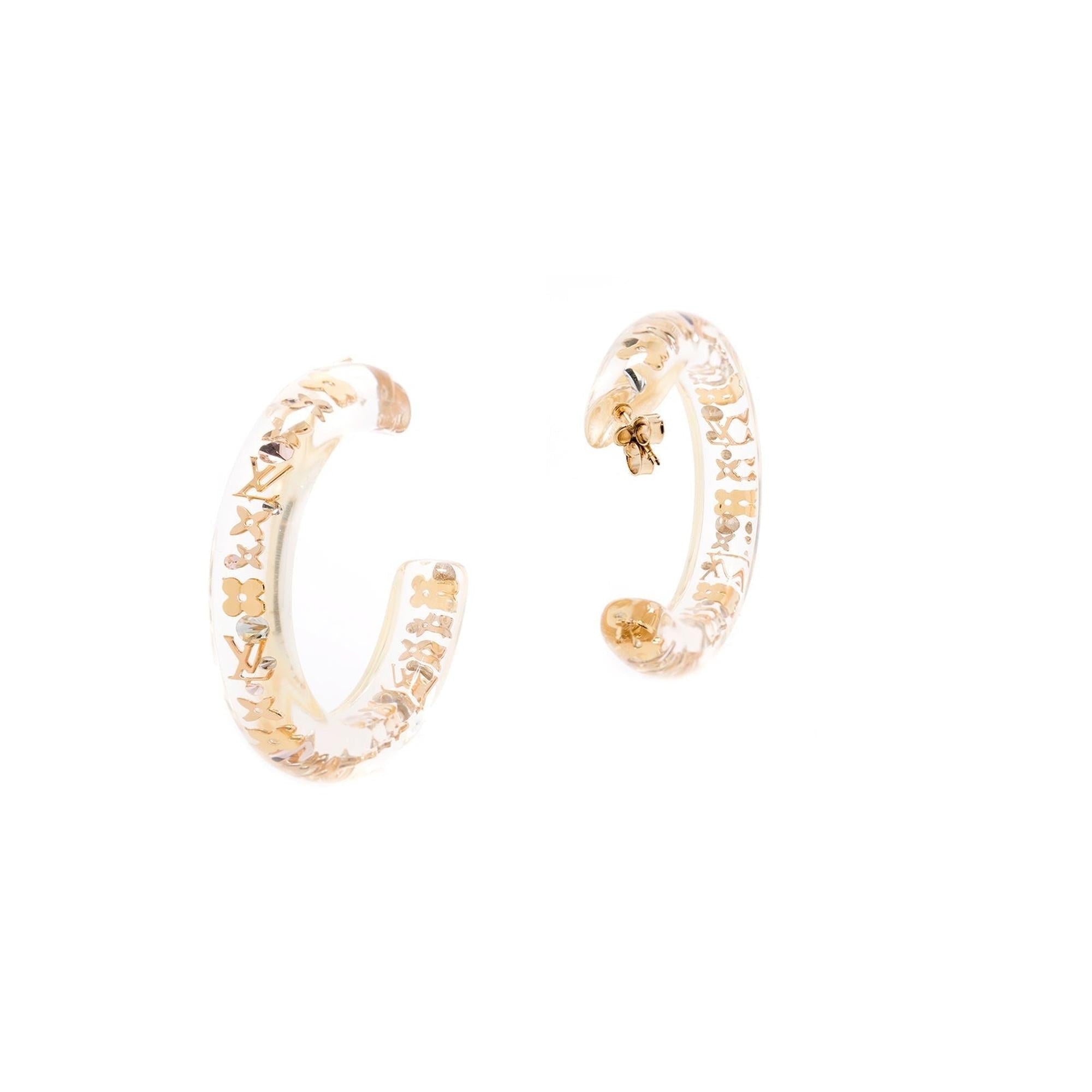 Louis Vuitton Inclusion Hoop Earrings w/ Box