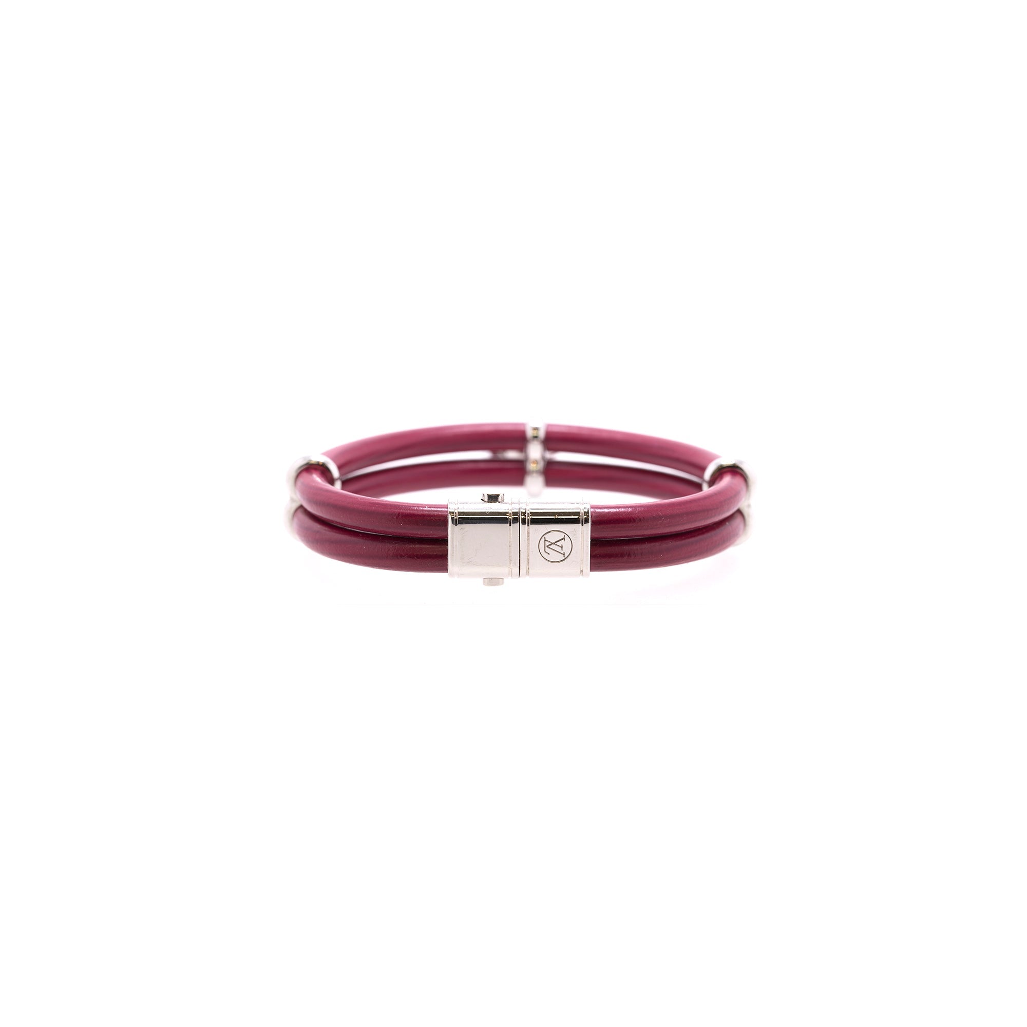Louis Vuitton Keep It Twice Leather Bracelet