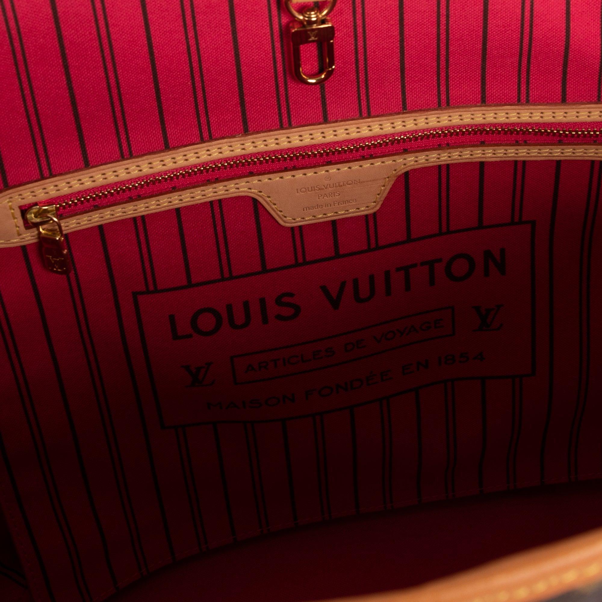 Louis Vuitton Limited Edition Monogram Love Lock Neverfull MM w/ Pouch & Box