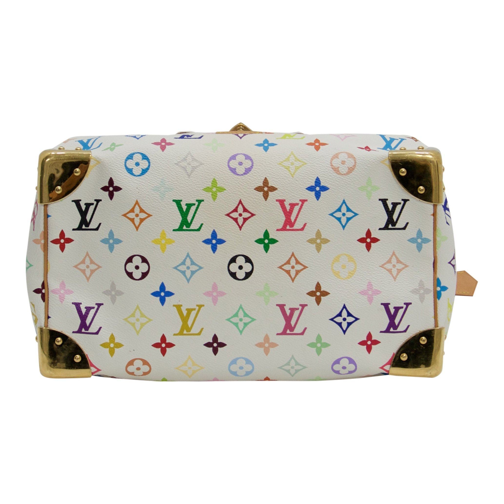 Louis Vuitton Limited Edition Takashi Murakami Collection Multicolore Speedy 30