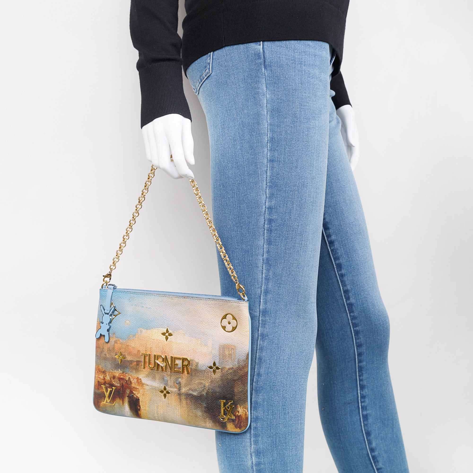 Louis Vuitton Limited Edition x Jeff Koons Masters Collection Turner Pochette Clutch