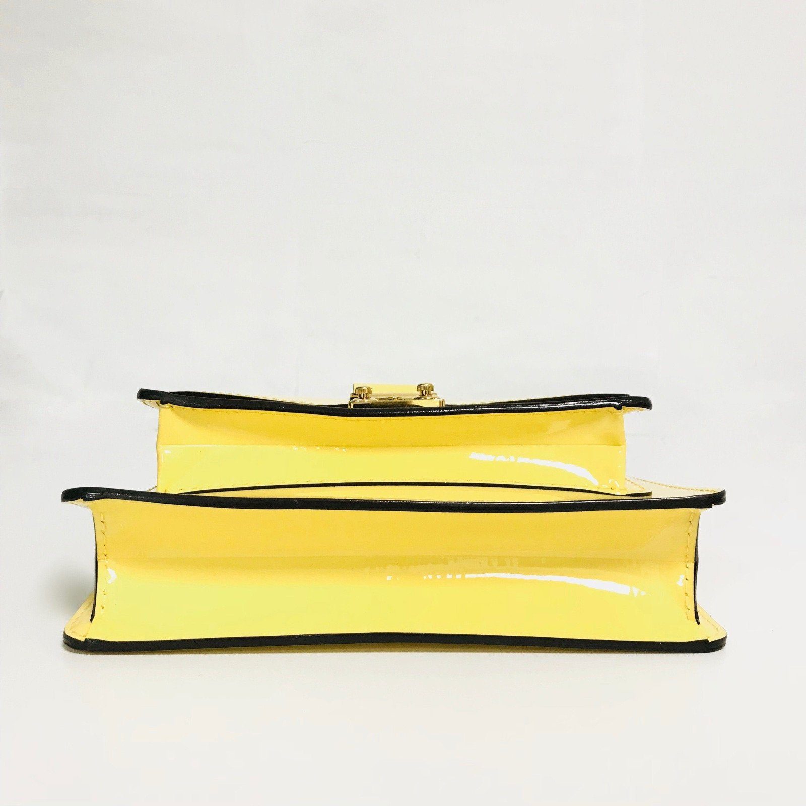 Louis Vuitton Monceau BB Yellow Vernis Satchel