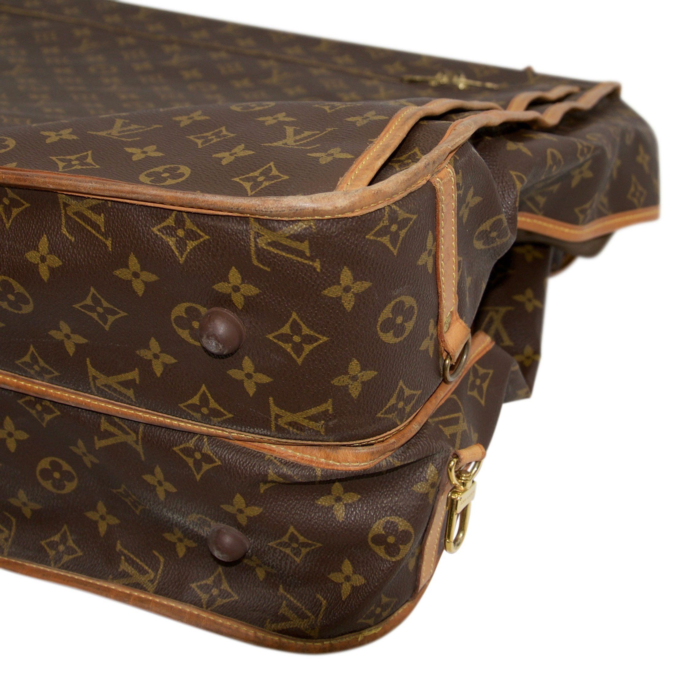 Louis Vuitton Monogram Bandouliere Portable Garment Bag
