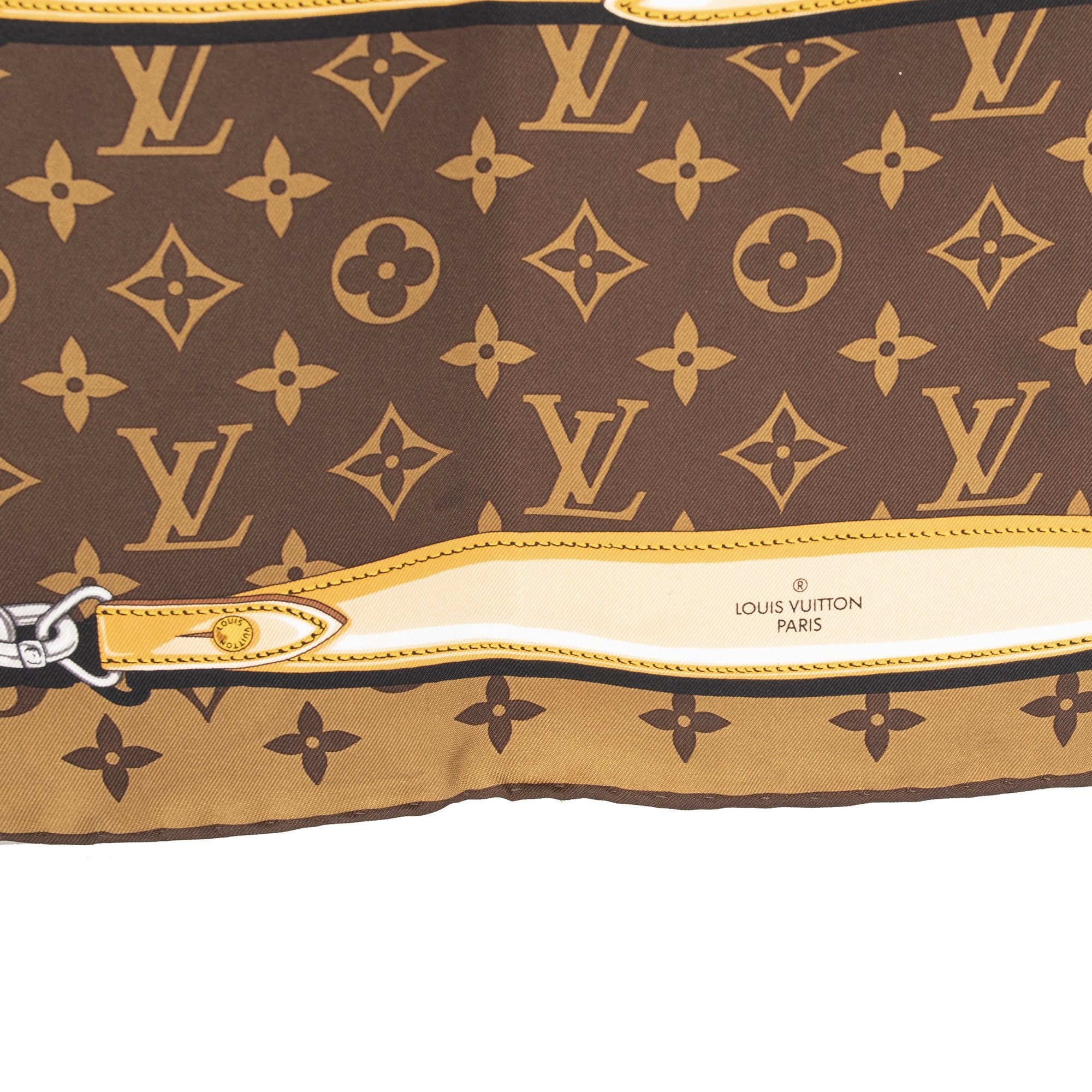 Louis Vuitton Monogram Confidential Square Scarf w/ Box
