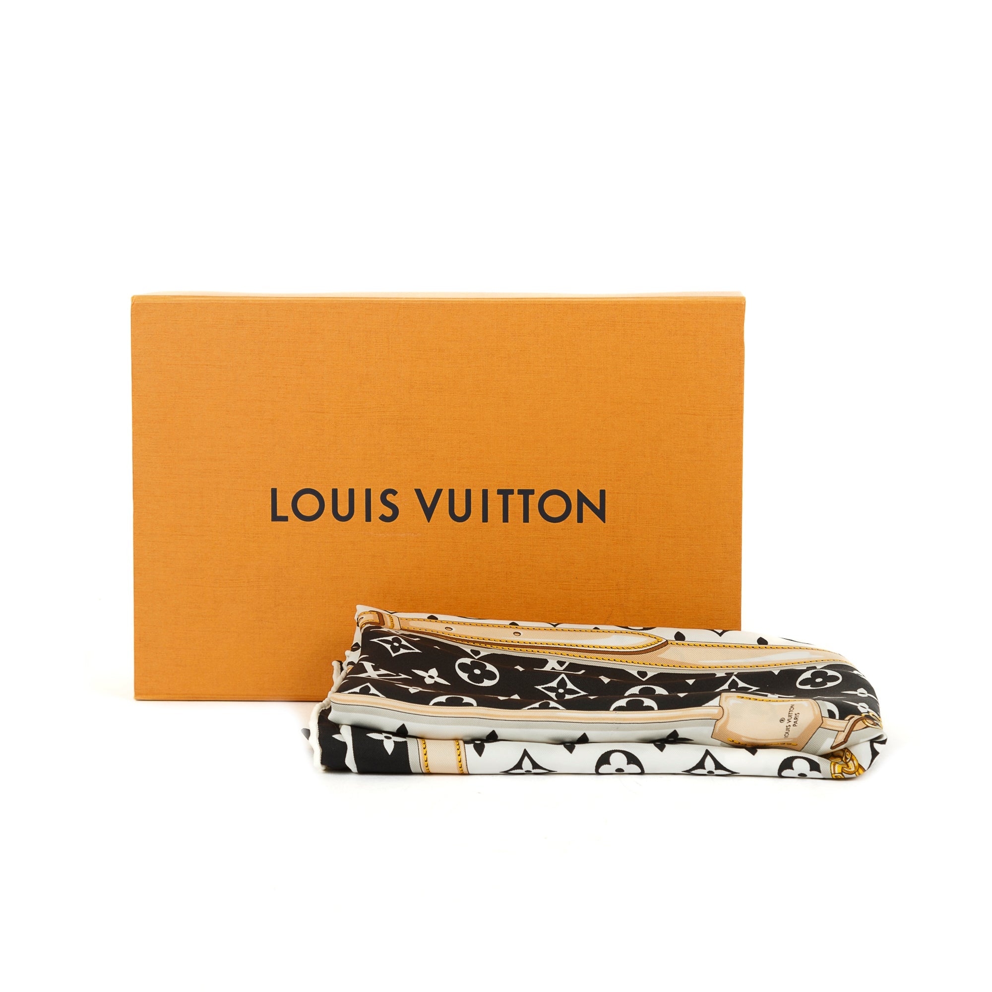 Louis Vuitton Monogram Confidential Square Scarf w/ Box & Receipt
