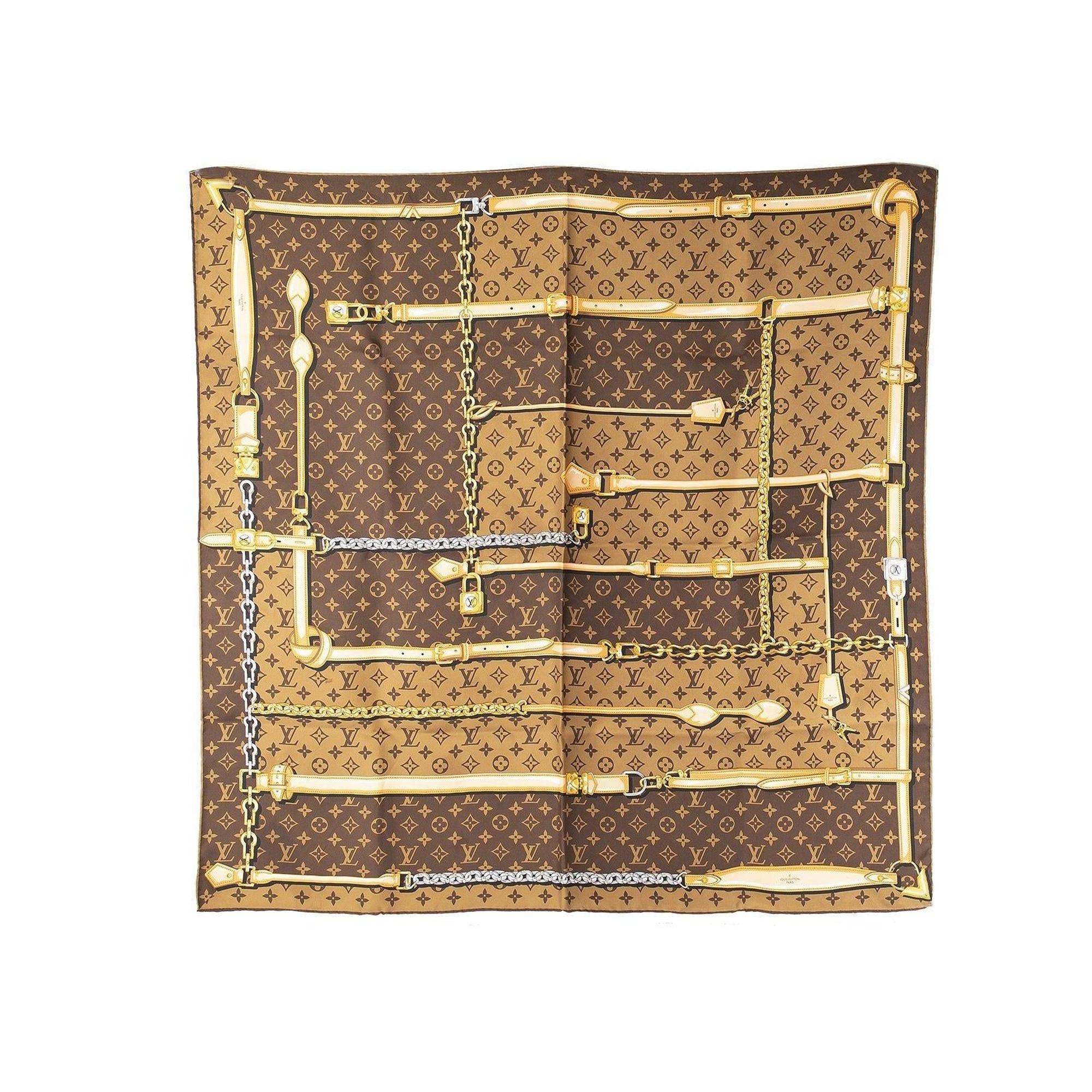 Louis Vuitton Monogram Confidential Square Scarf w/ Box