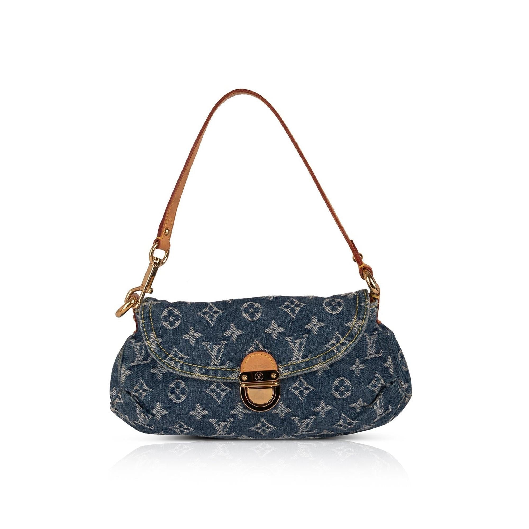 Louis Vuitton Monogram Denim Mini Pleaty Bag