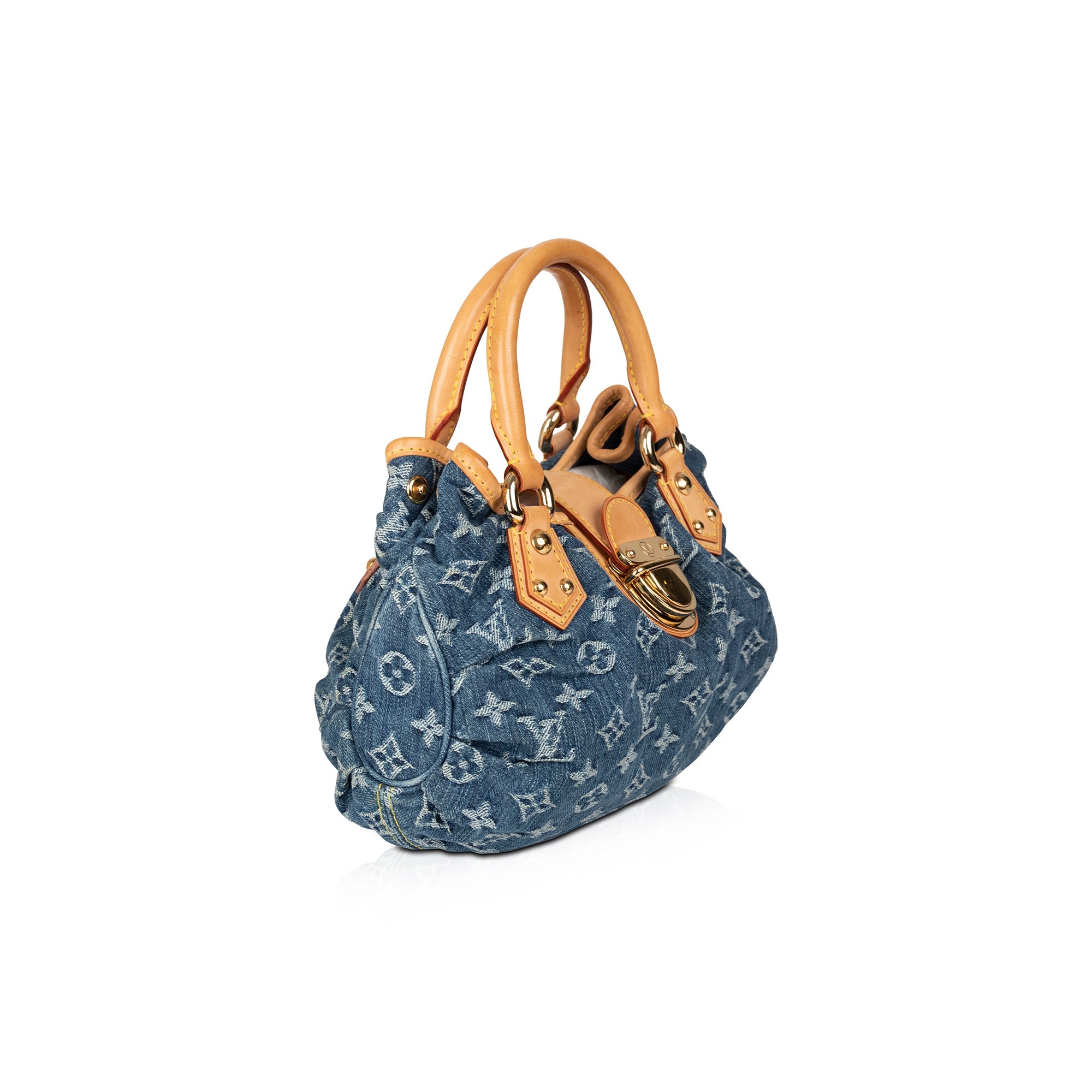 Louis Vuitton Monogram Denim Small Pleaty Bag