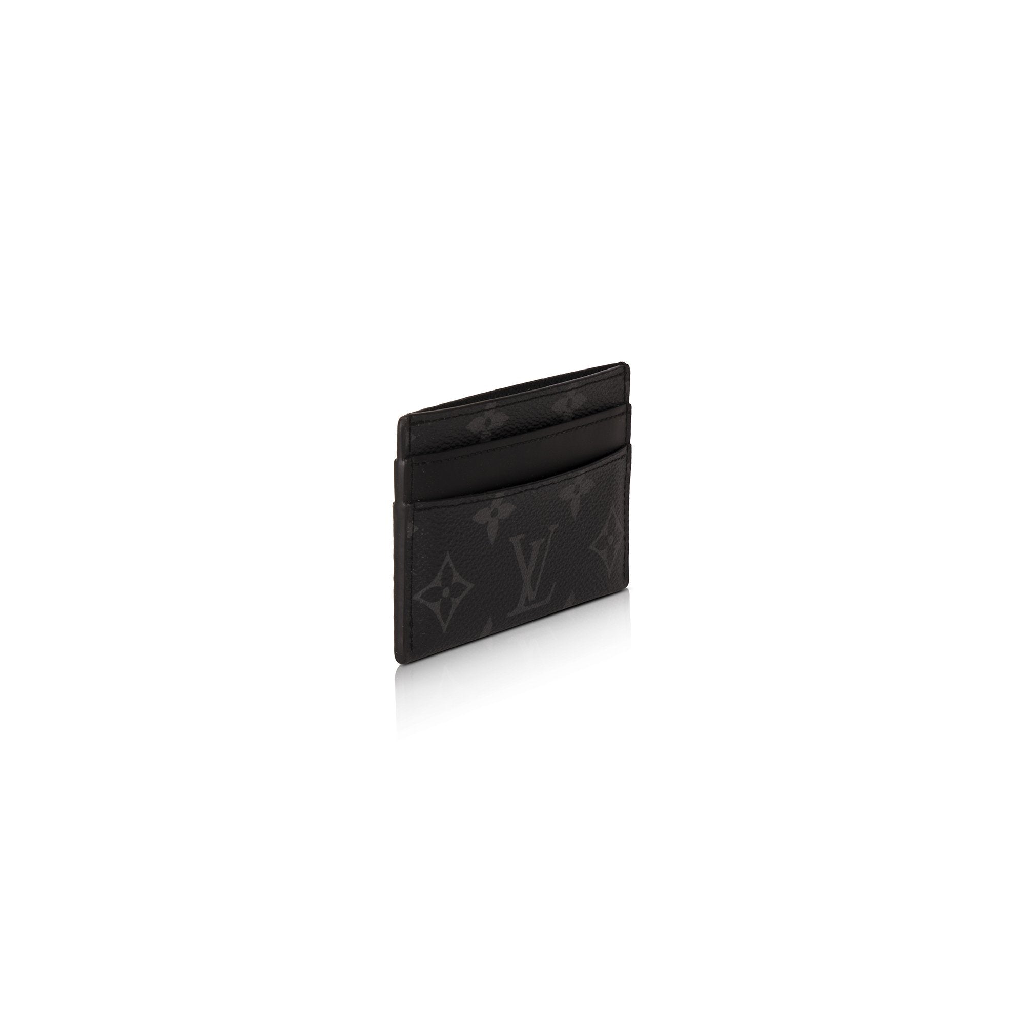 Louis Vuitton Monogram Eclipse Double Card Holder w/ Box & Receipt – Oliver  Jewellery