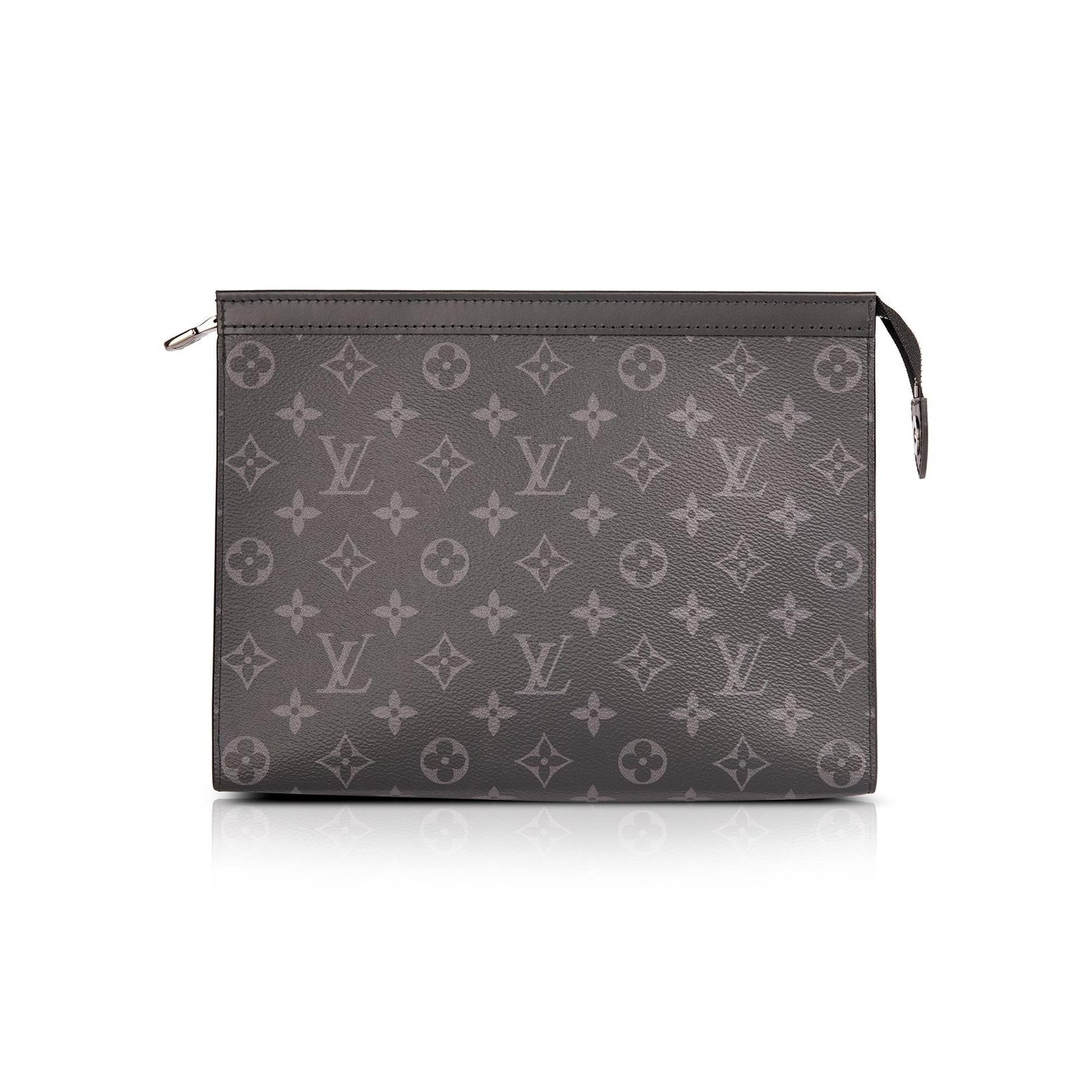 Louis Vuitton Monogram Eclipse Pochette Voyage MM w/ Receipt