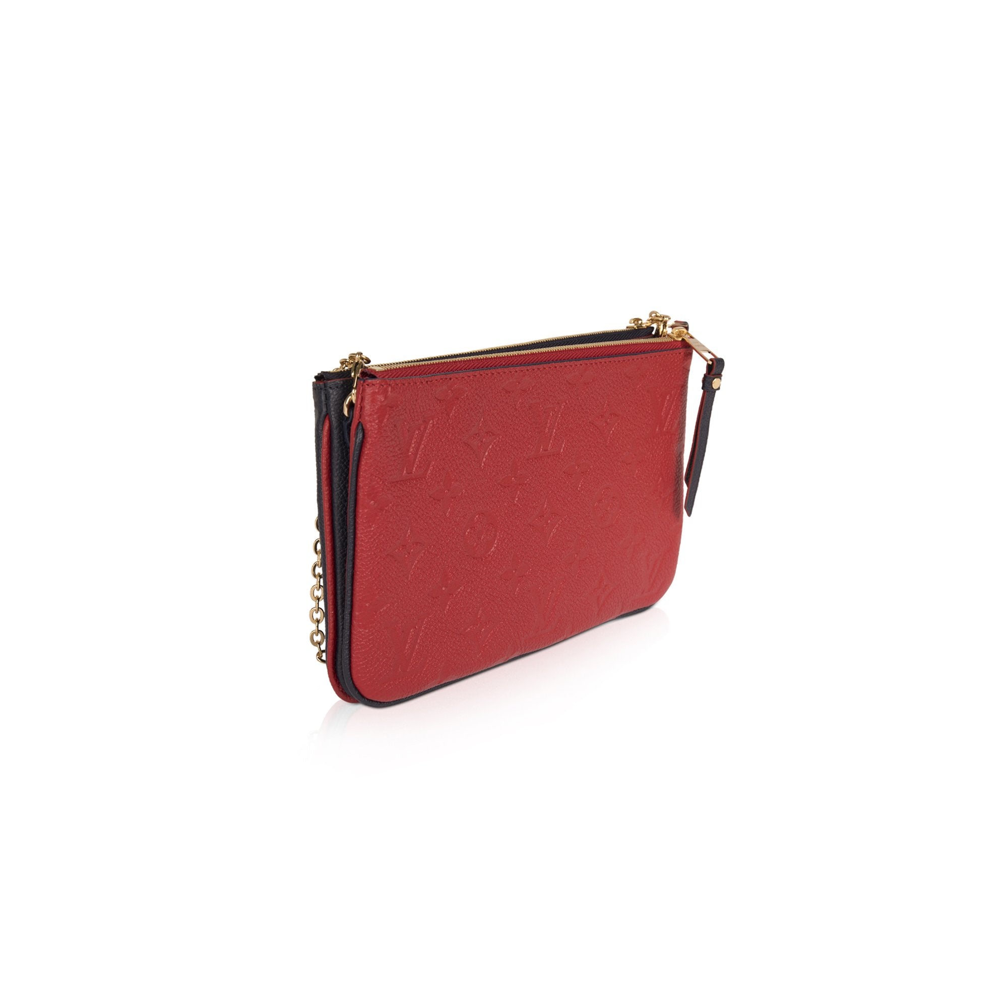 Louis Vuitton Monogram Empreinte Double Zip Pochette w/ Box