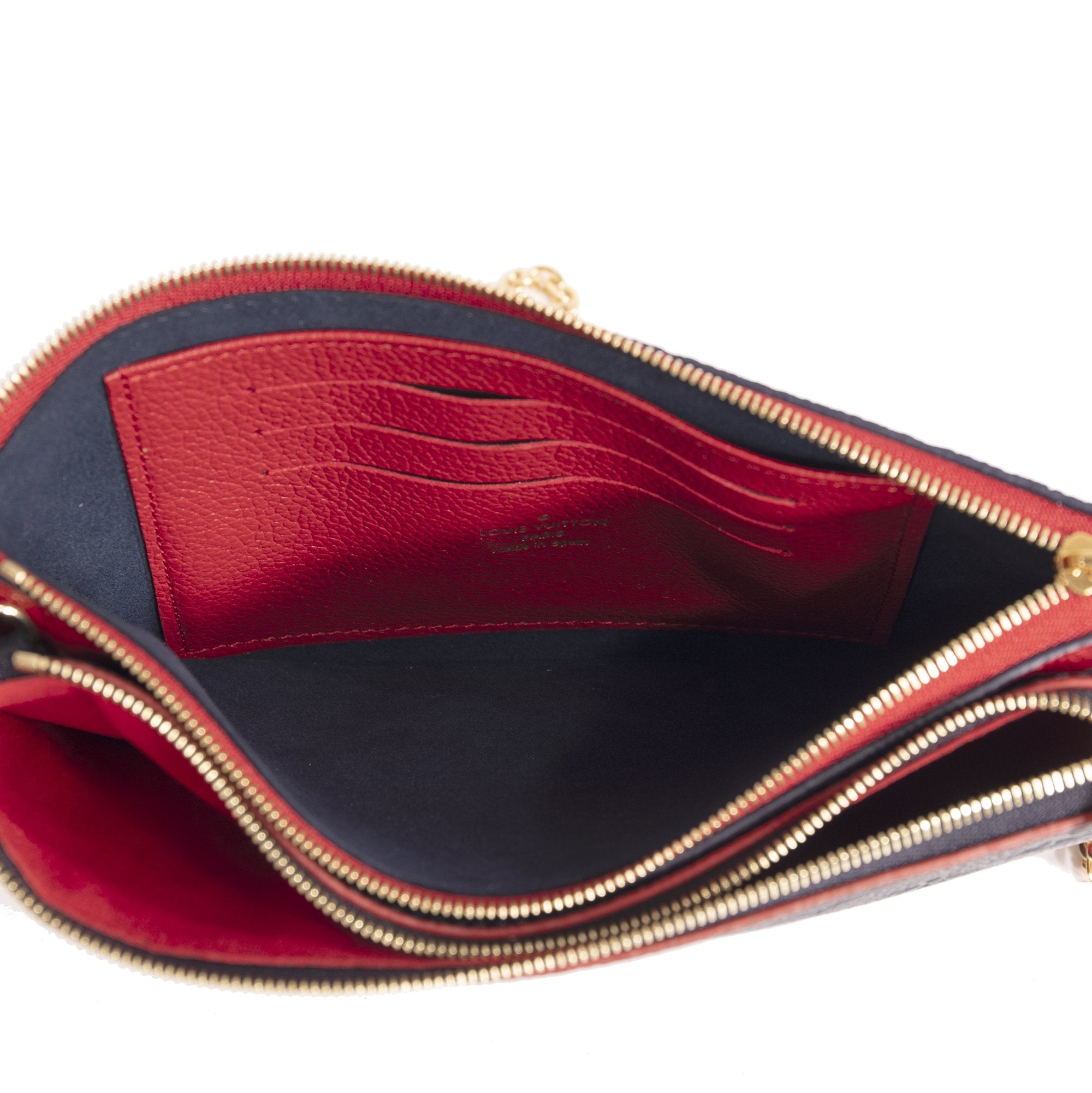 Louis Vuitton Monogram Empreinte Double Zip Pochette w/ Box