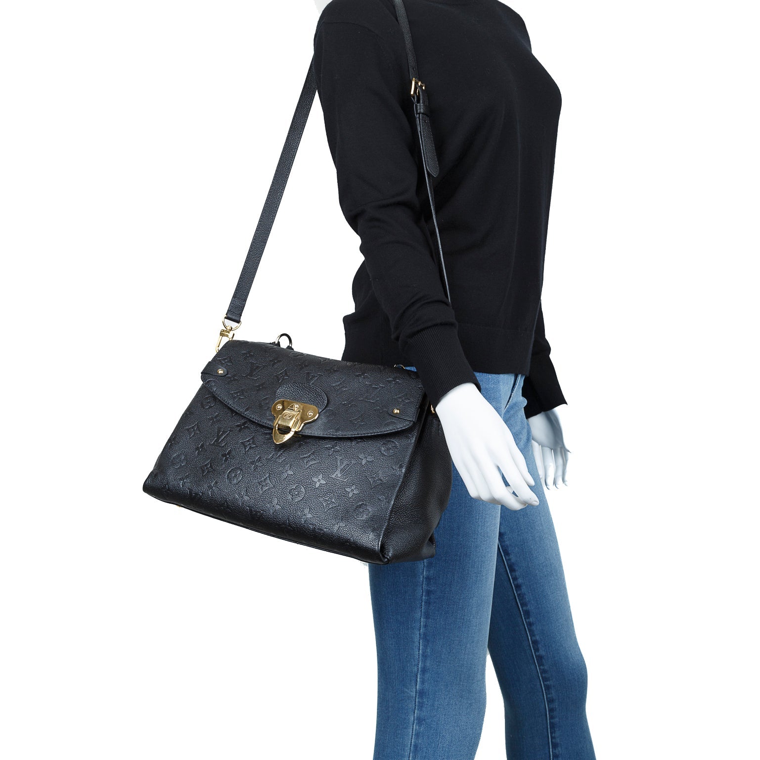 Louis Vuitton Monogram Empreinte Georges MM w/ Box & Receipt