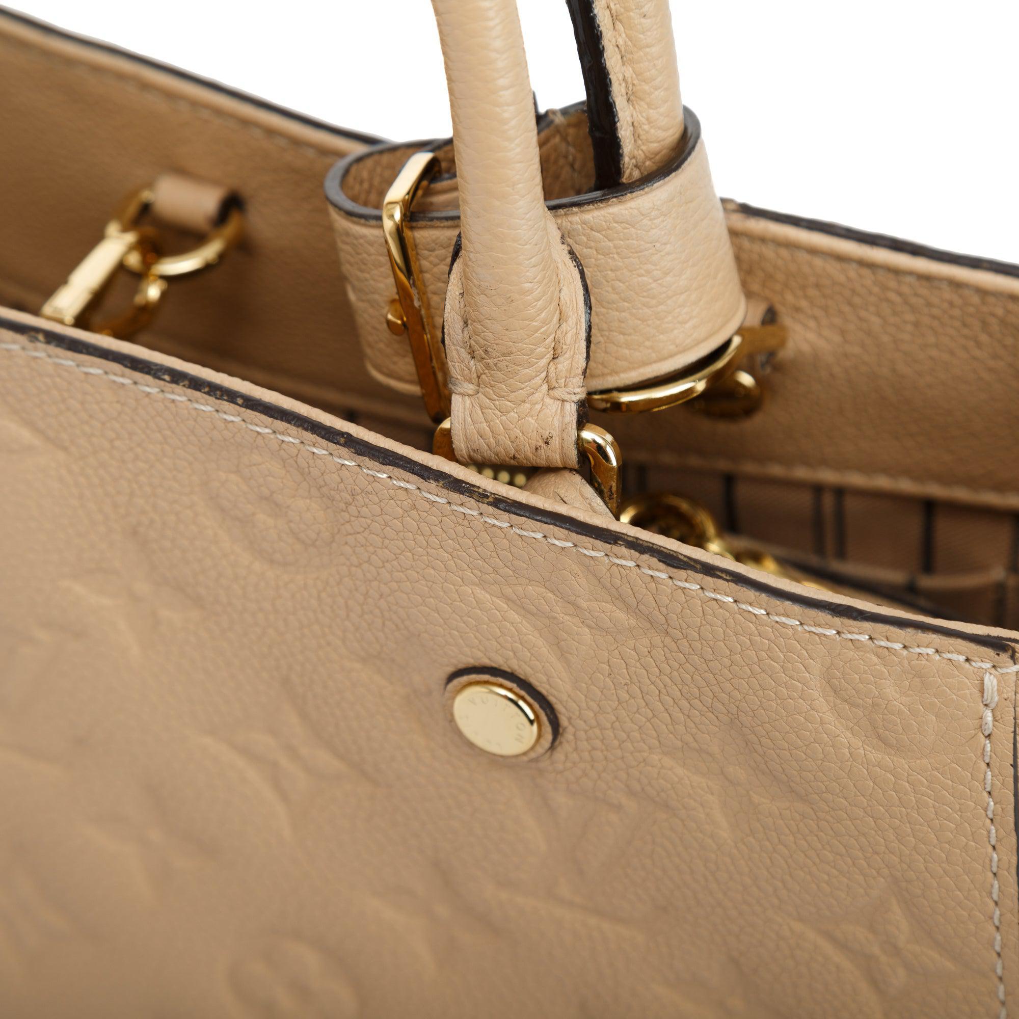 Louis Vuitton Monogram Empreinte Montaigne MM w/ Strap & Box