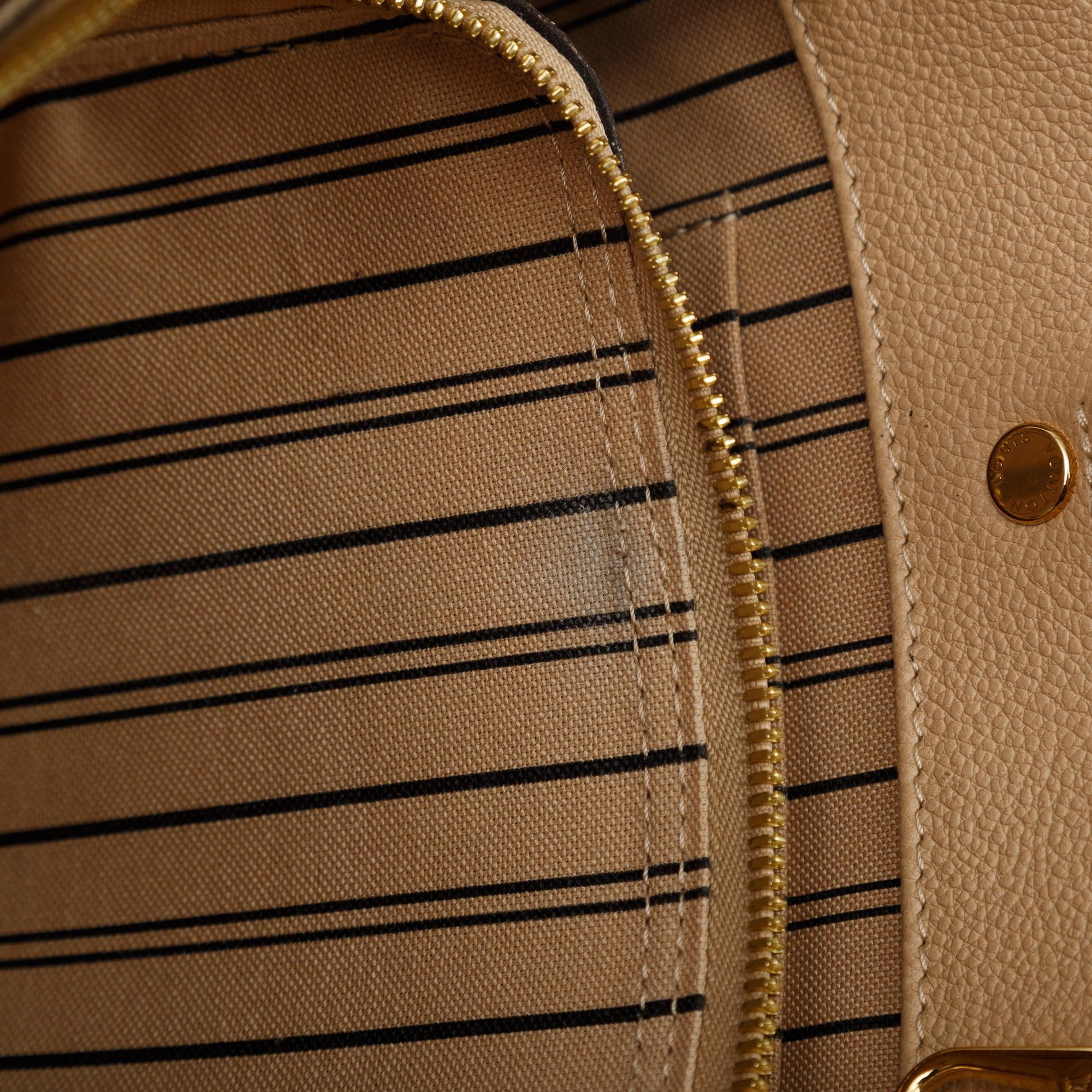 Louis Vuitton Monogram Empreinte Montaigne MM w/ Strap & Box