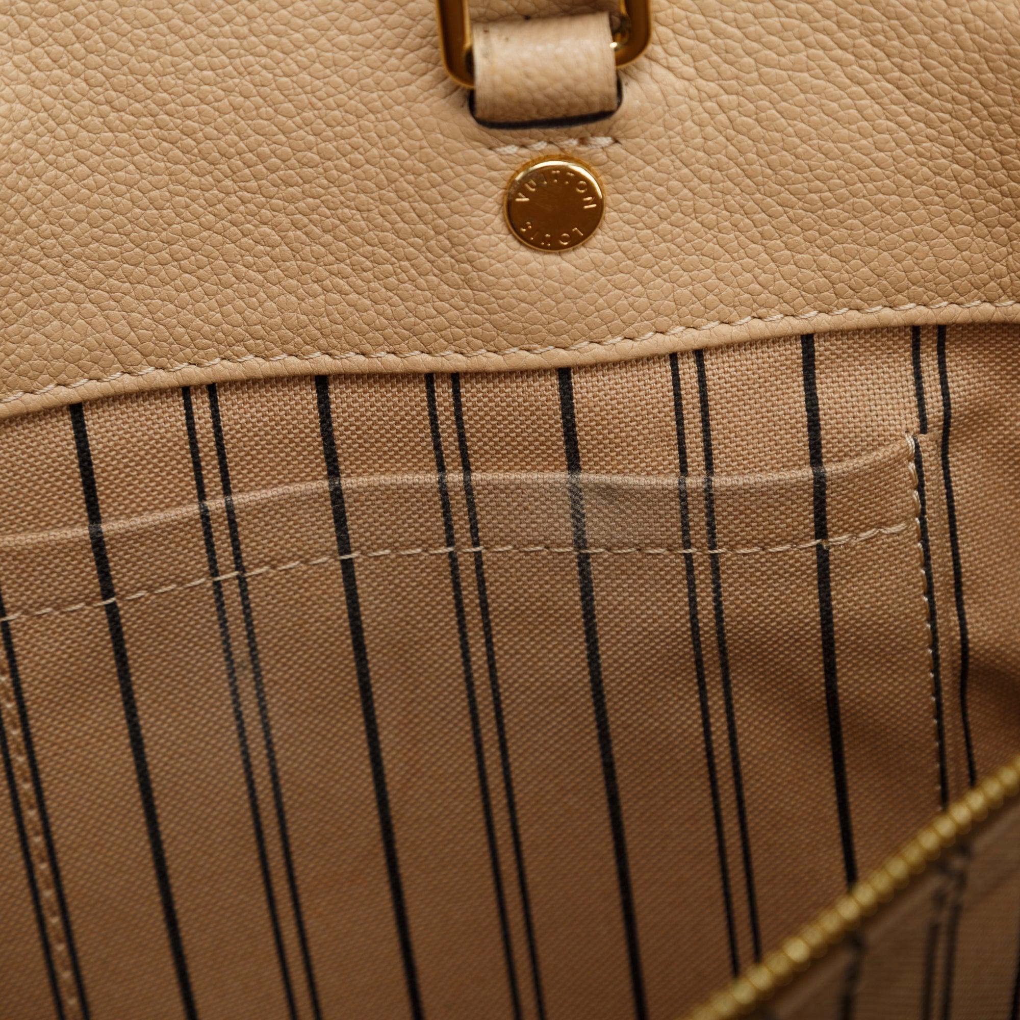 Louis Vuitton Monogram Empreinte Montaigne MM w/ Strap & Box