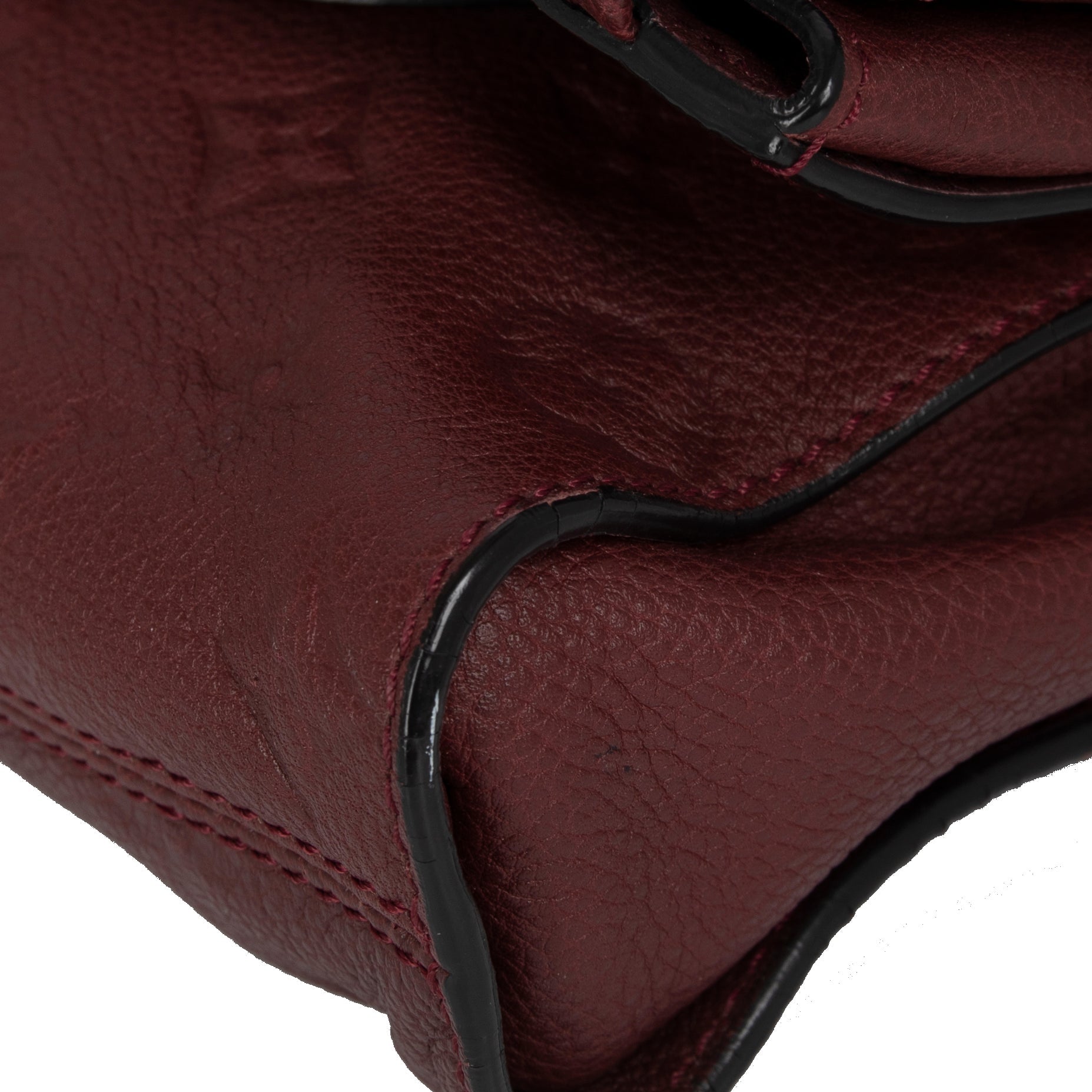 Louis Vuitton - Burgundy Monogram Empreinte Leather Petillante Clutch