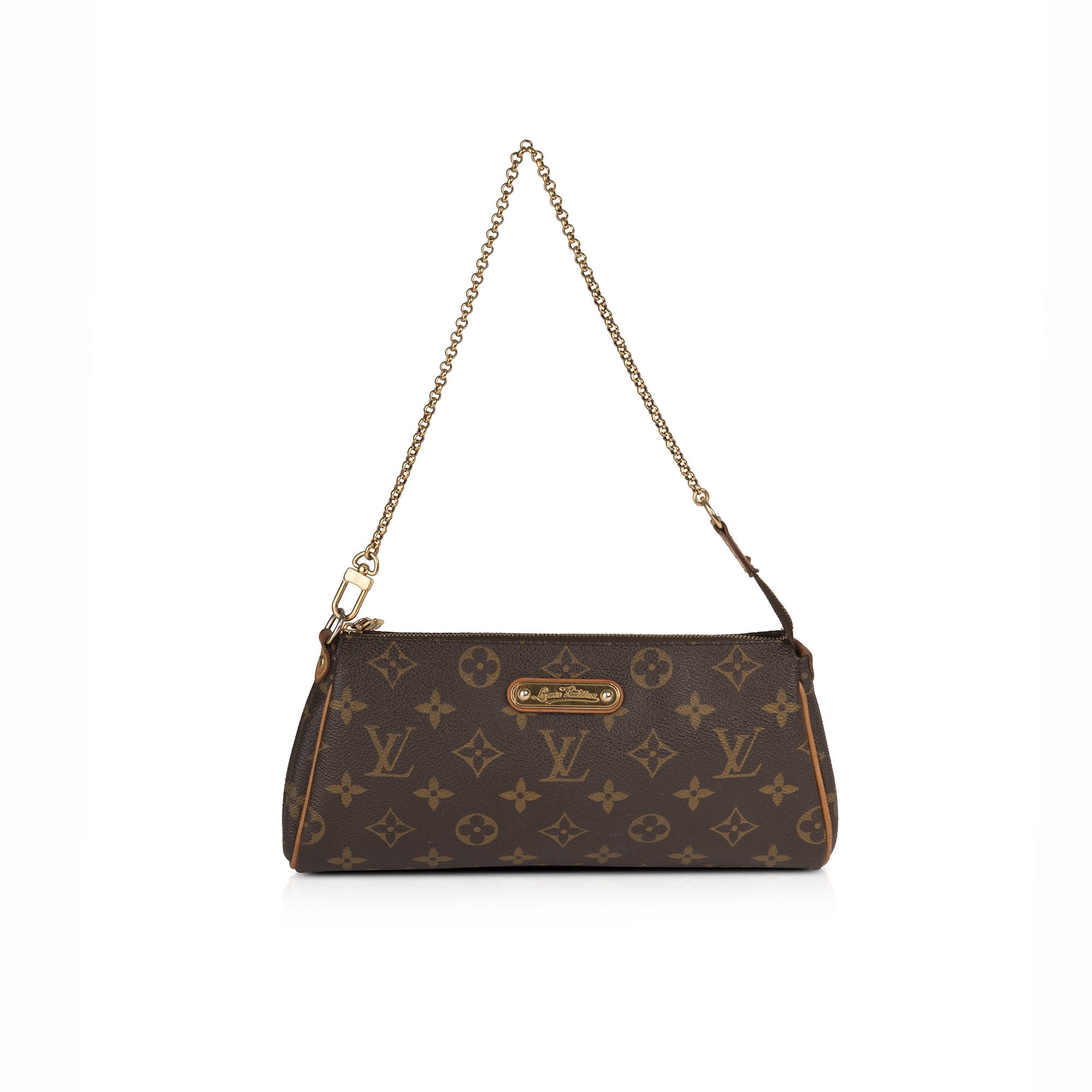 Louis Vuitton Monogram Eva Clutch w/ Strap & Box