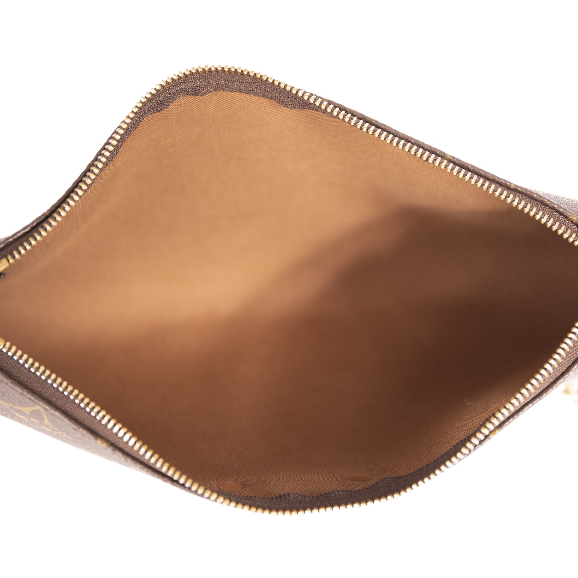 Louis Vuitton Monogram Eva Clutch w/ Strap & Box