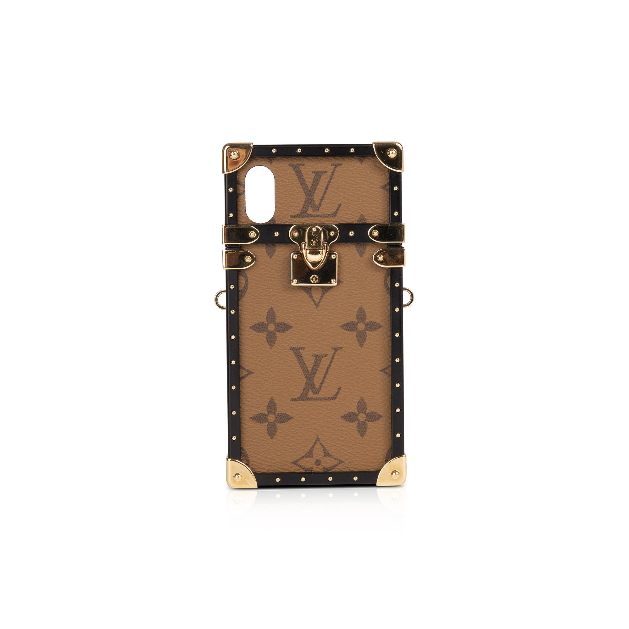 Louis Vuitton Monogram Eye Trunk Iphone X Case w/ Strap
