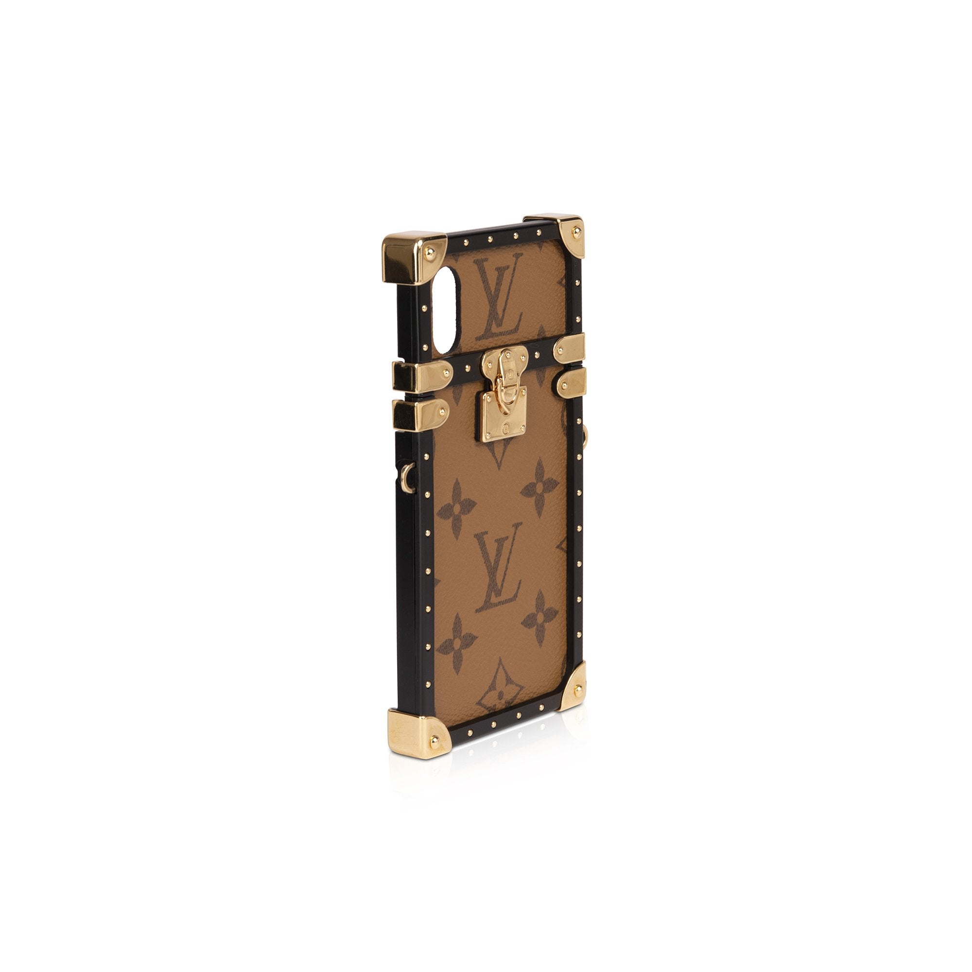 Louis Vuitton Monogram Eye Trunk Iphone X Case w/ Strap