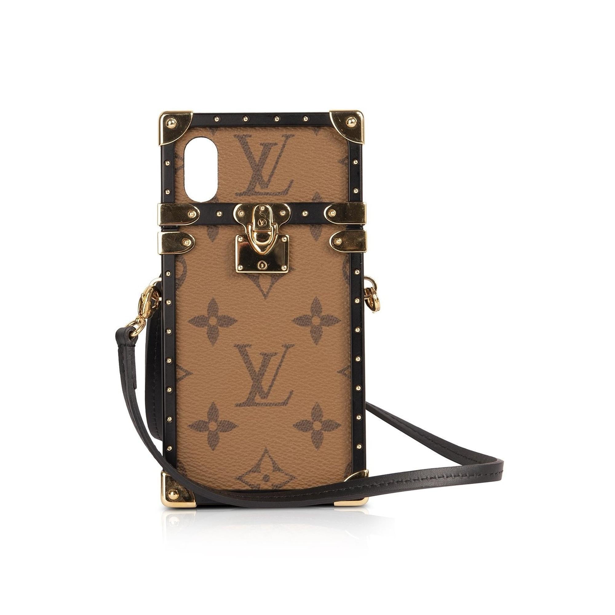 Louis Vuitton Monogram Eye Trunk Iphone X Case w/ Strap